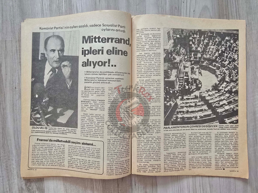 Turkish Magazine 8. Gün Turkey 1981 The Bani Sadr Affair Iran Ruhollah Khomeini Isabelle Adjani