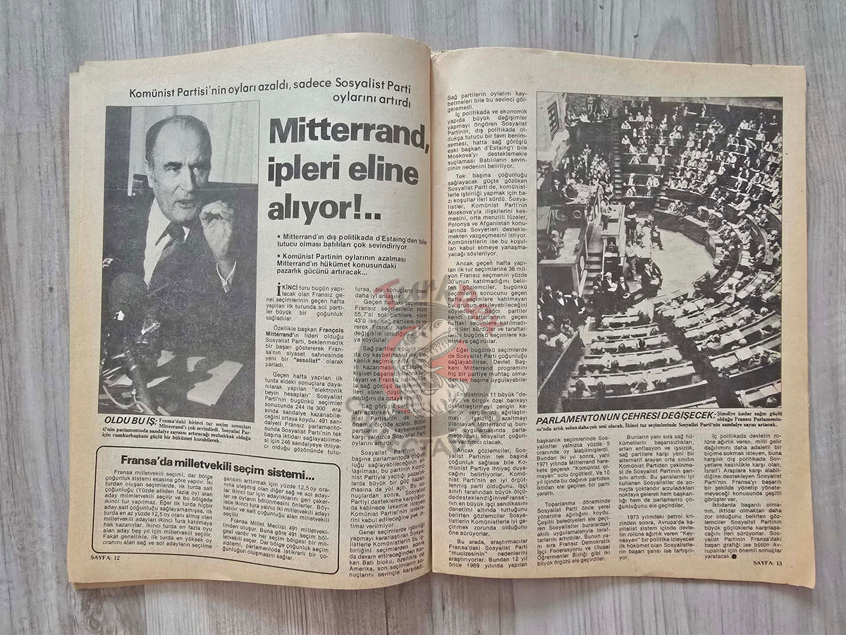 Turkish Magazine 8. Gün Turkey 1981 The Bani Sadr Affair Iran Ruhollah Khomeini Isabelle Adjani