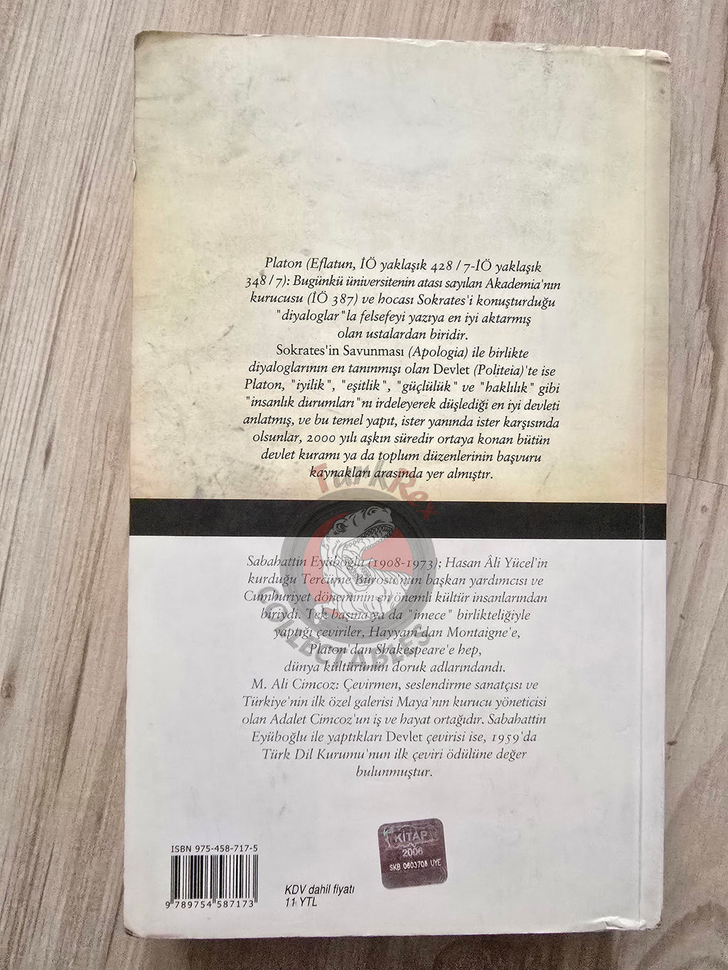 Plato – The Republic 2006 Turkish Book Turkey