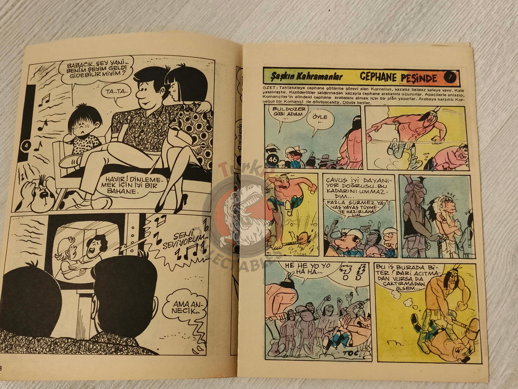 Yaz Neşesi #17 1983 Turkish Comic Turkey Les Tuniques Bleues Fury Stefi