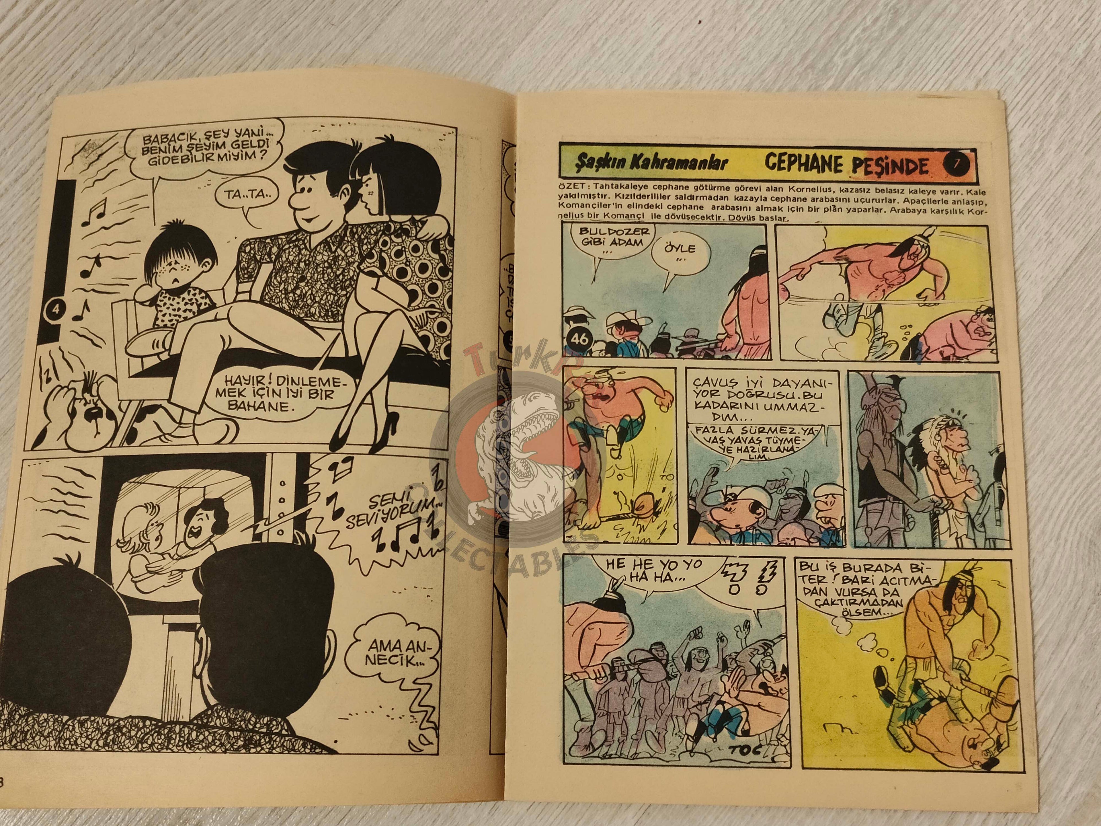 Yaz Neşesi #17 1983 Turkish Comic Turkey Les Tuniques Bleues Fury Stefi