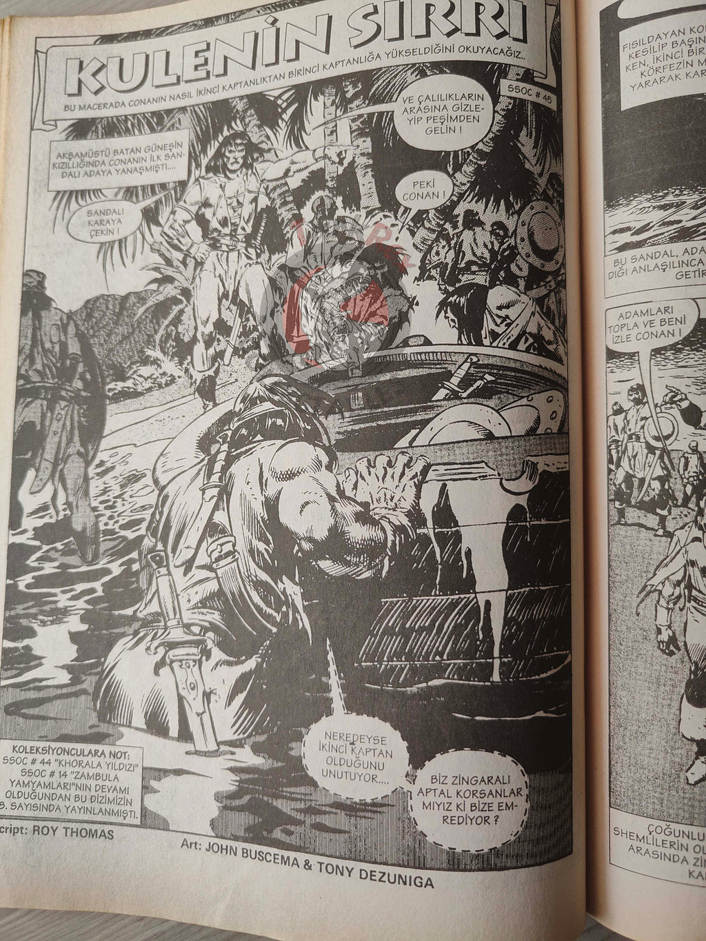 Conan #26 The Savage Sword of Conan #43 #45 Turkish Comic Turkey