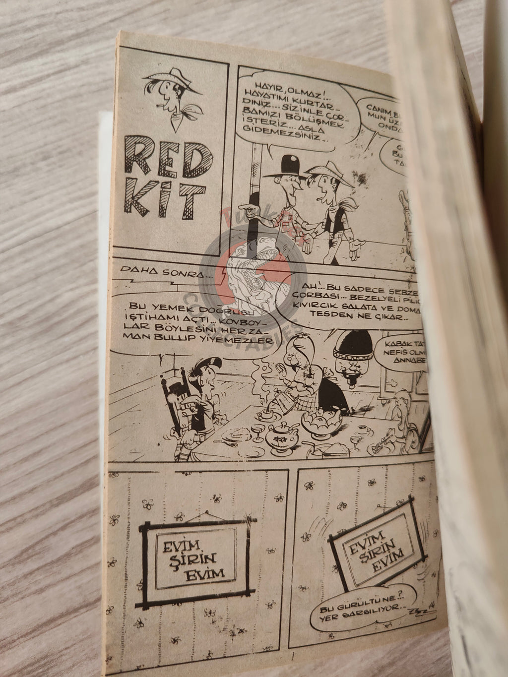 Lucky Luke - Des barbelés sur la prairie 1980s Turkish Comic Turkey