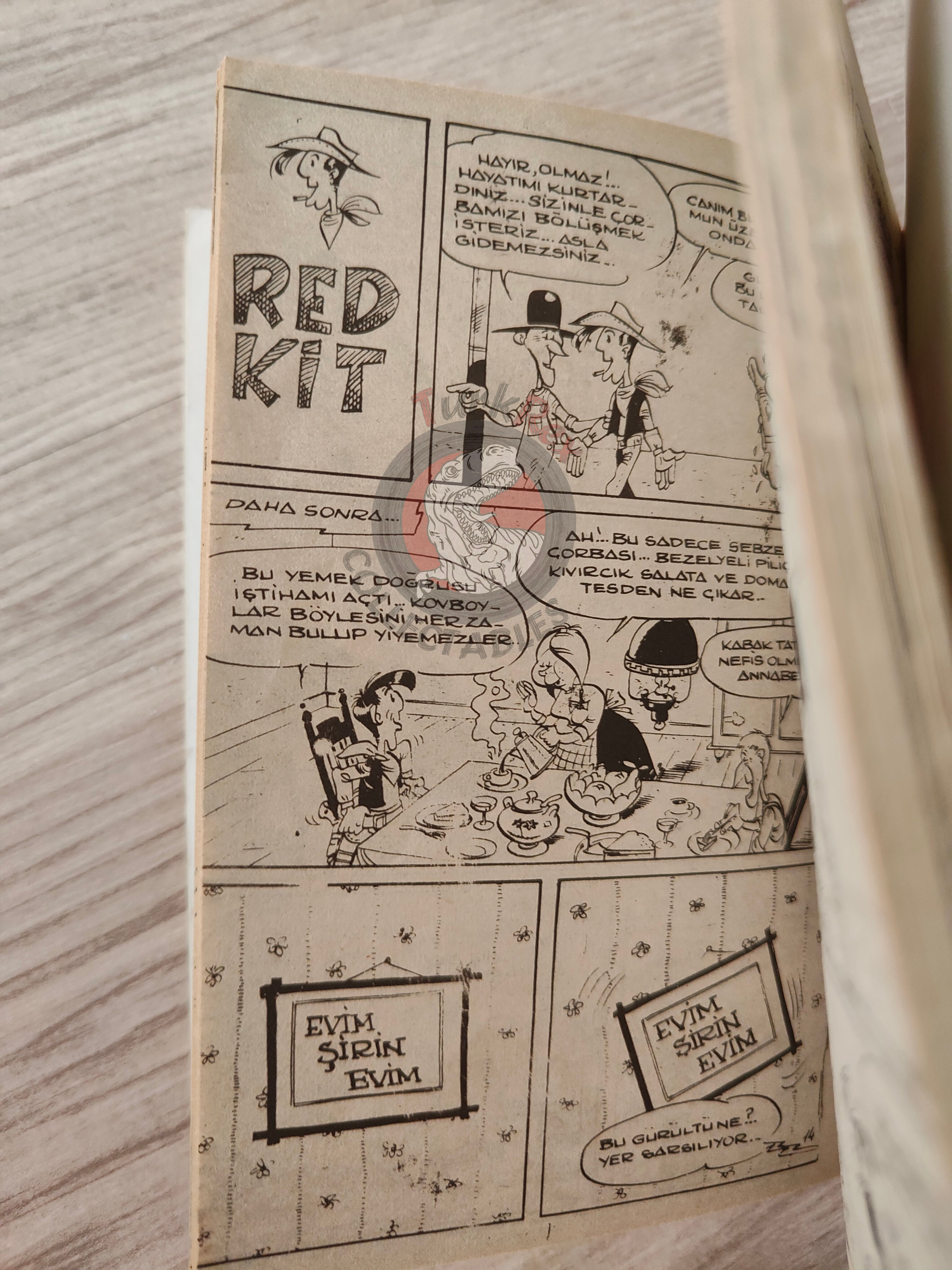 Lucky Luke - Des barbelés sur la prairie 1980s Turkish Comic Turkey