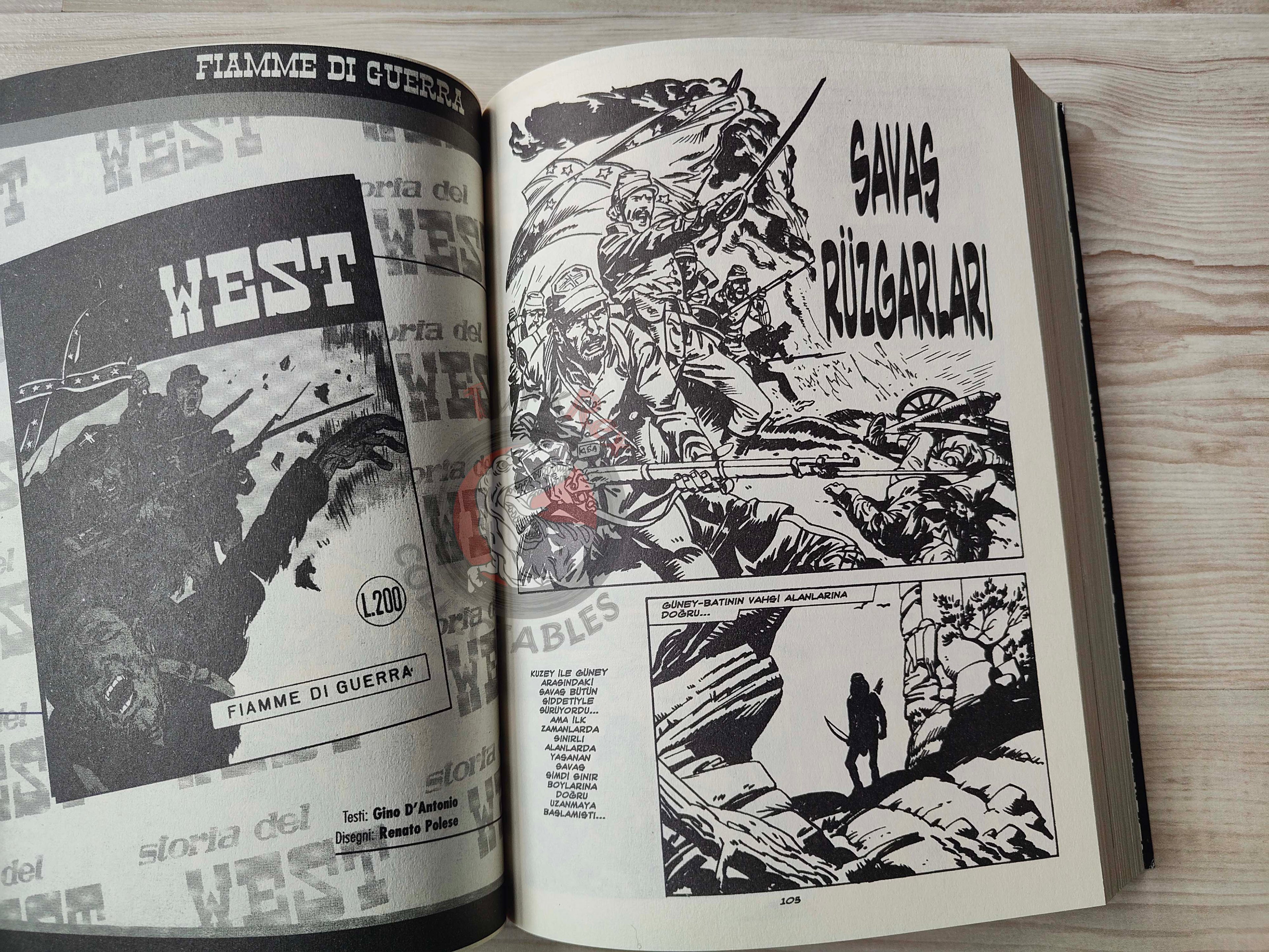 Storia del West Vol #6 La Lunga Cavalcata Turkish Comic Turkey #21 #22 #23 #24