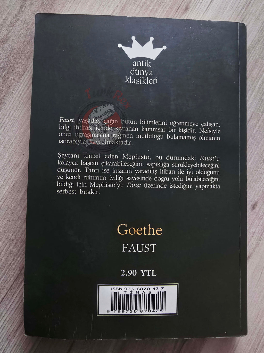 Johann Wolfgang von Goethe – Faust 2006 Turkish Book Turkey