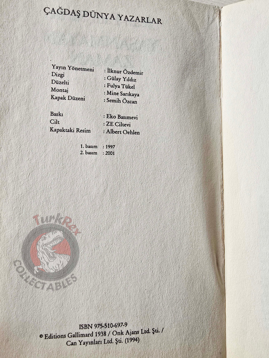 Jean-Paul Sartre – The Roads to Freedom 2001 Turkish Book Turkey