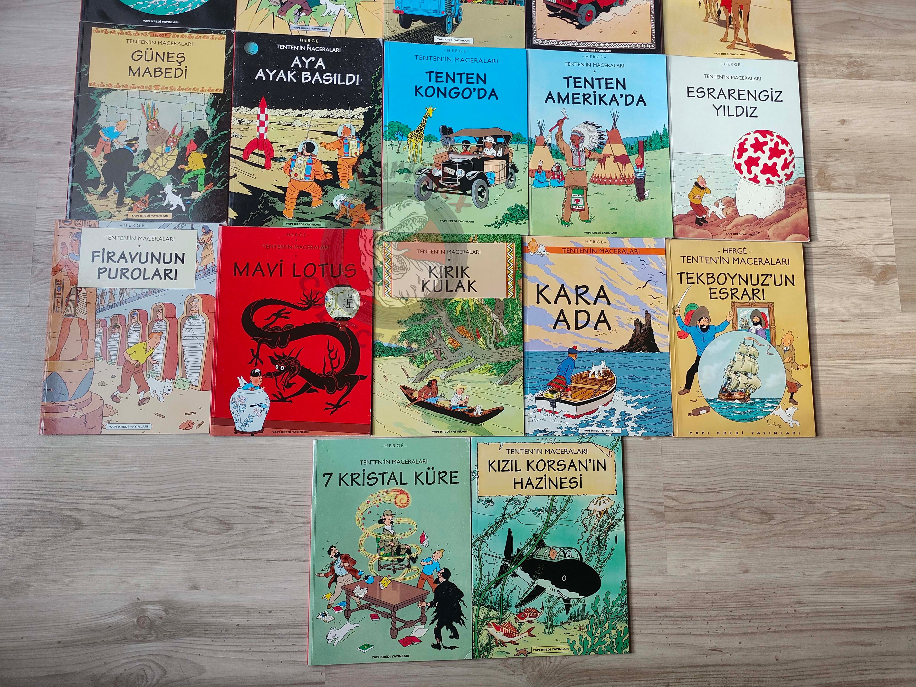 Tintin – Lot of 22 Complete Set 1994 - 1998 Turkish Edition Comic Turkey YKY