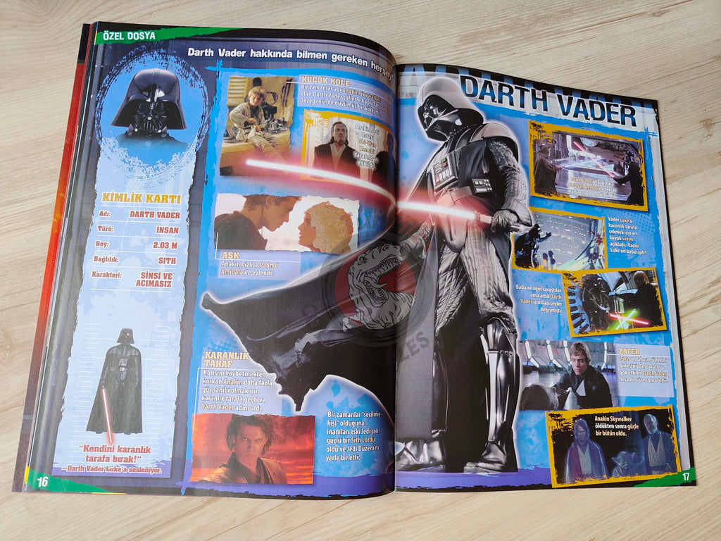 Star Wars Magazine #1 2016 Turkish Comic Mag Turkey Darth Vader