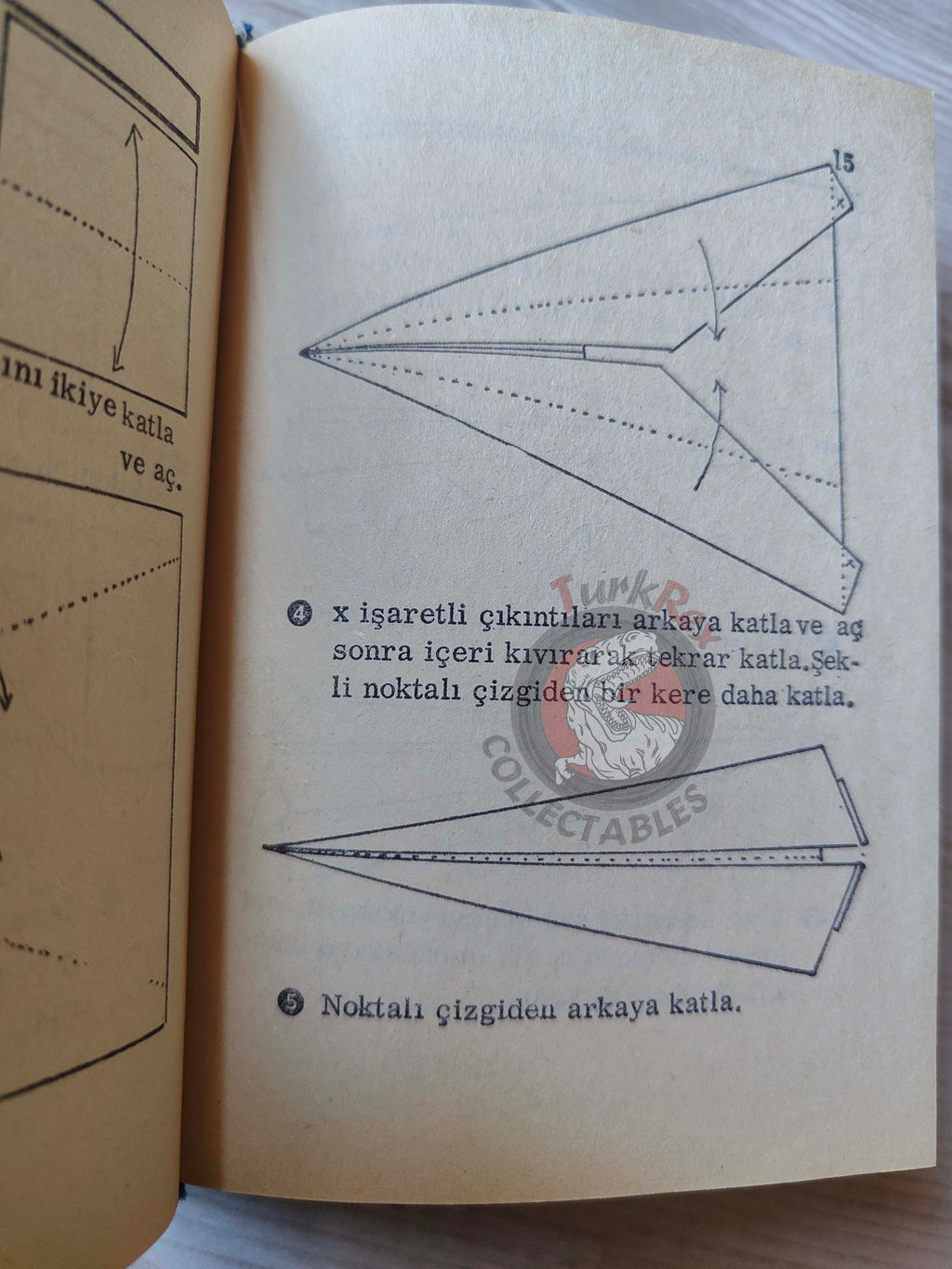 Origami: Paper Folding  1972 HC/DJ Turkish Book Turkey Illustrated
