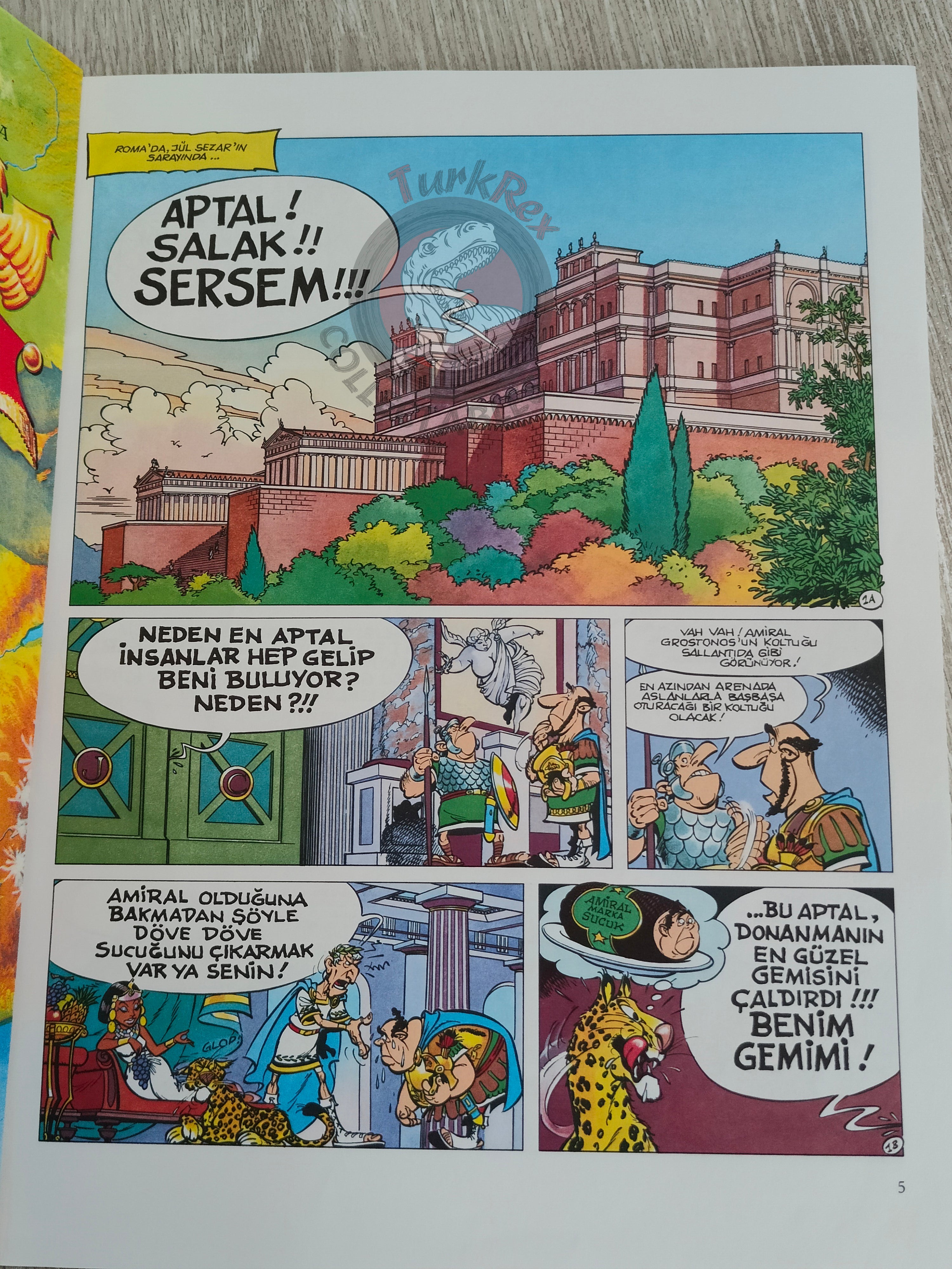 Asterix – Asterix and Obelix All at Sea 1997 1st Edition Turkish Edition Comic Turkey