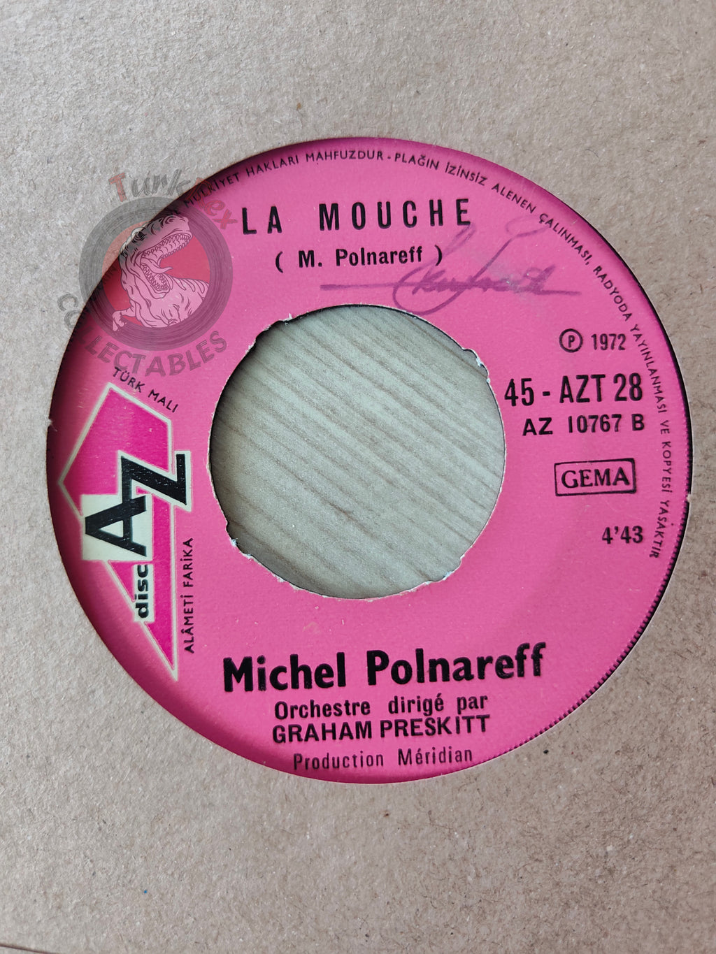 Michel Polnareff – Holidays 7" Turkish Pressing Vinyl Turkey Edition