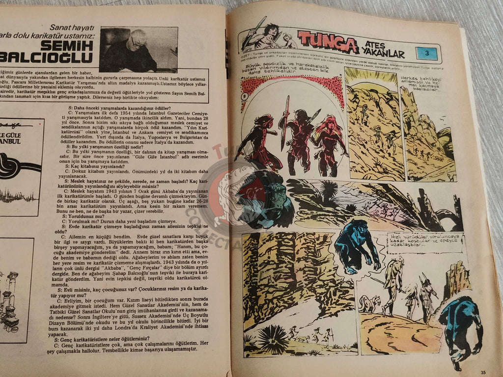 Tercüman Çocuk #43 1982 Turkish Comic Turkey Superman Star Wars #29 The Flintstones Tounga Cubitus