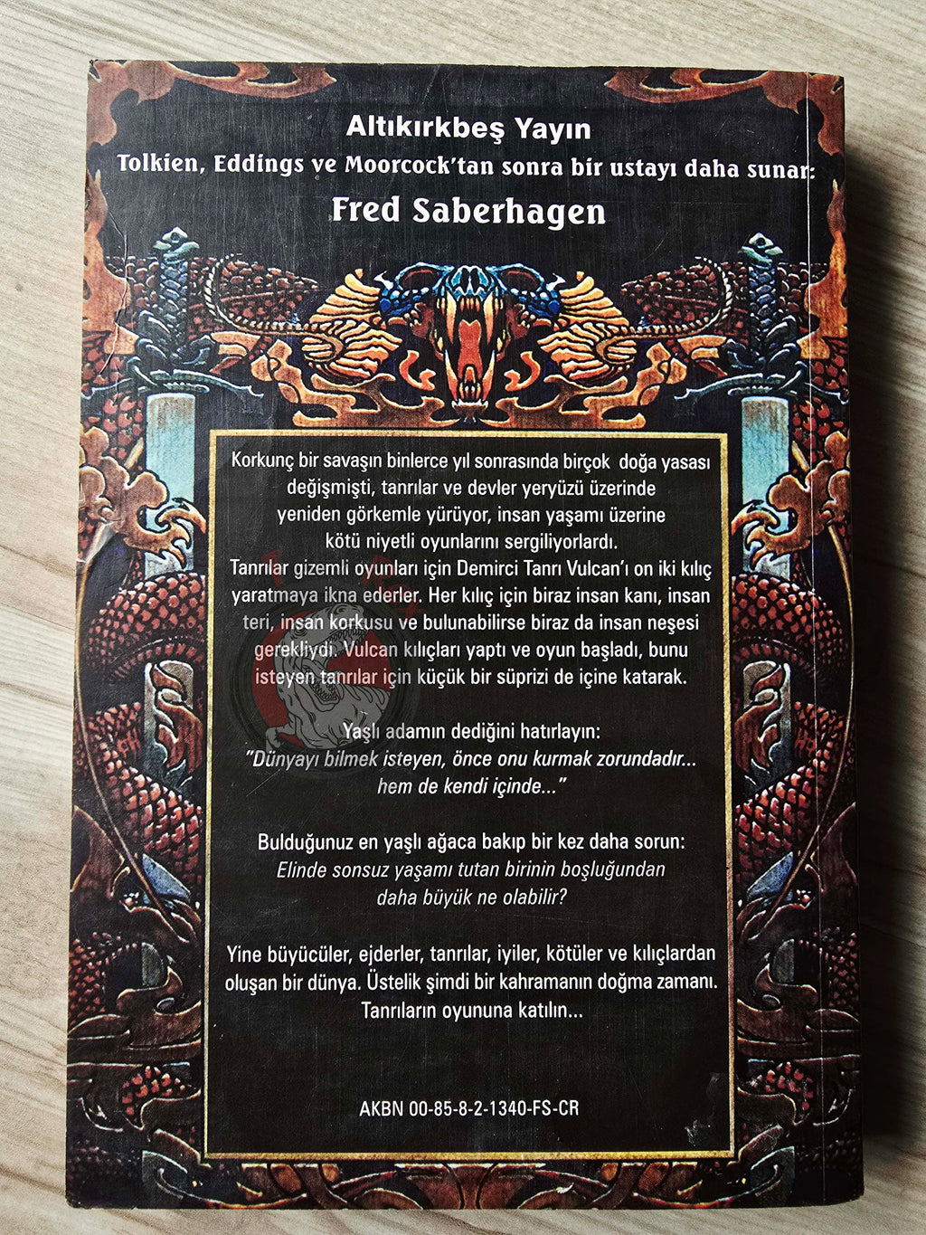 Fred Saberhagen – The First Book of Swords 2000 1st Turkish Book Turkey