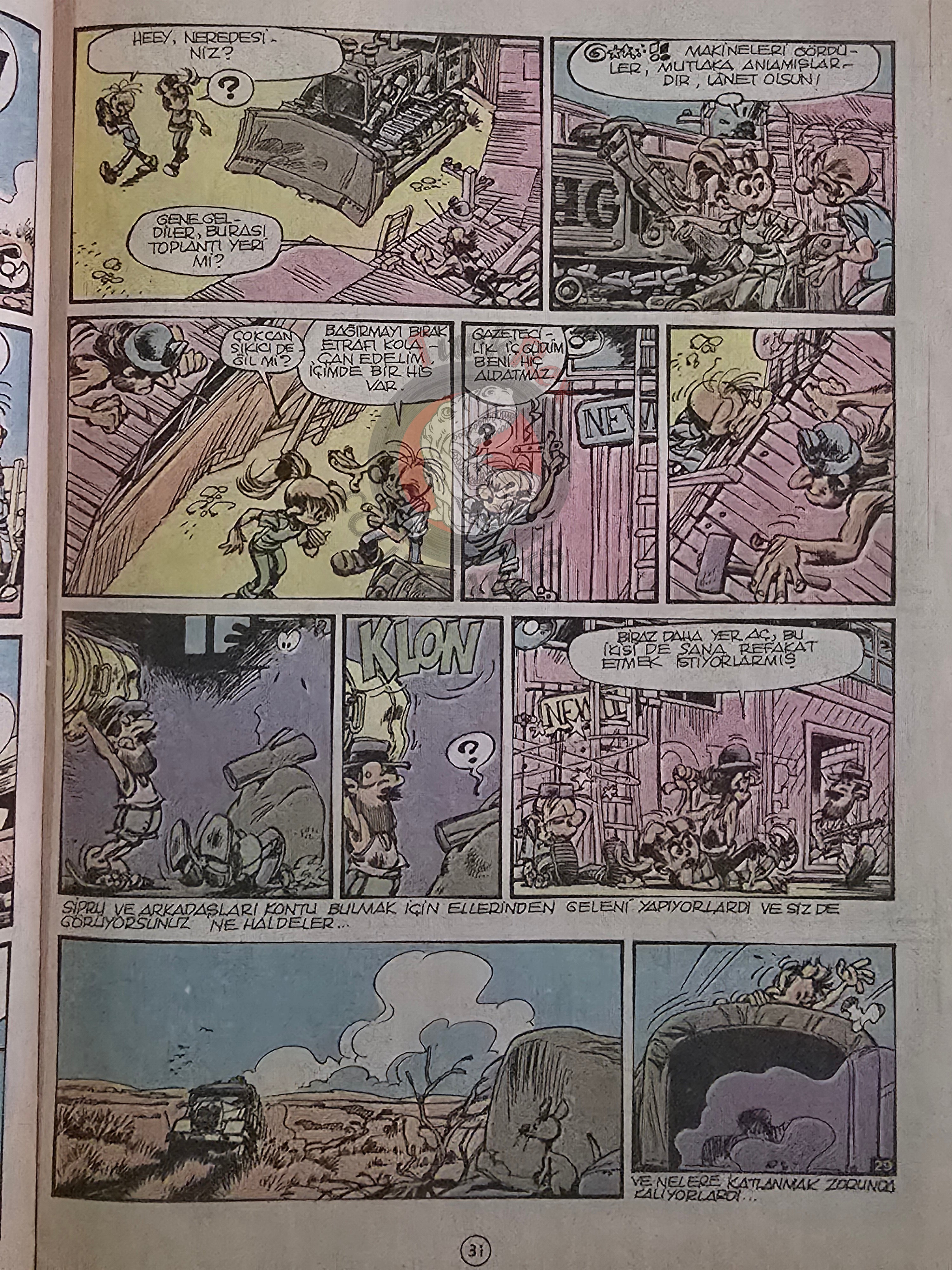 Spirou & Fantasio #5 Aventure en Australie 1989 Turkish Comic Turkey