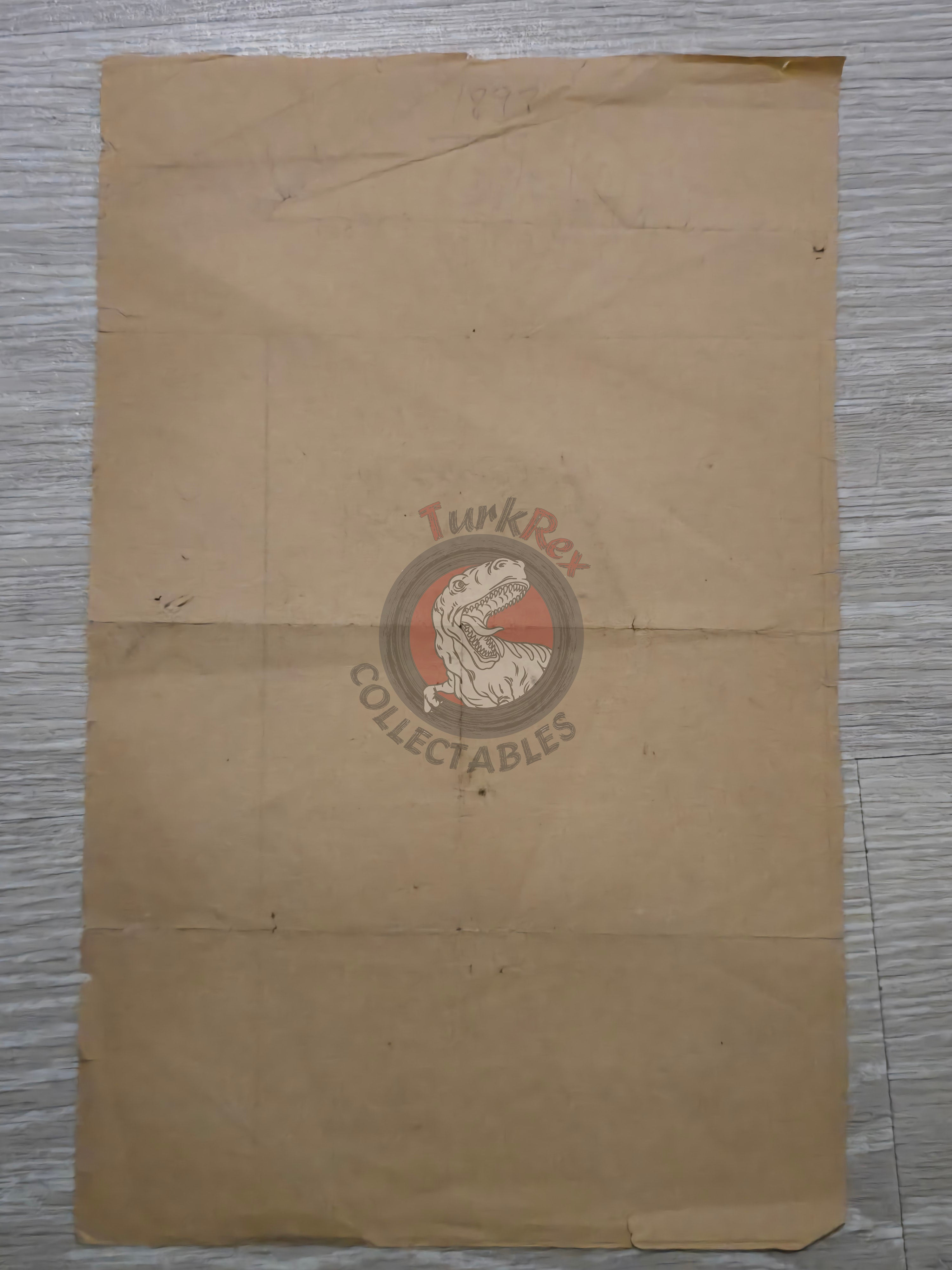 Ottoman 1898 Land Deed House with Garden in İstanbul Title Deed