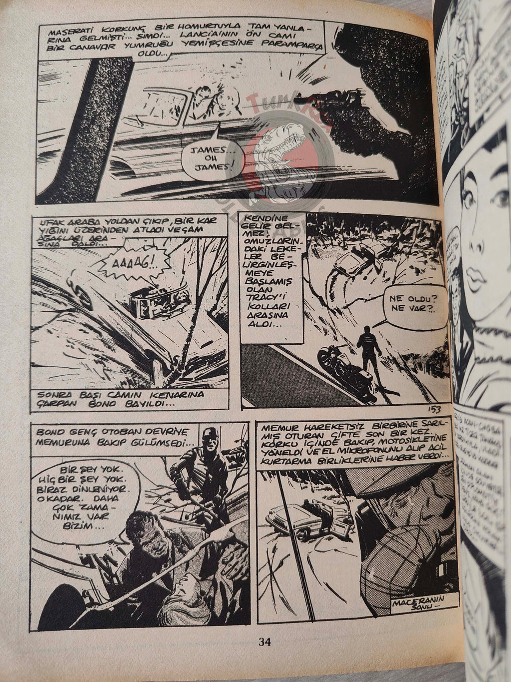 James Bond Vol #5 You Only Live Twice 80s Turkish Comic Turkey Daily Express