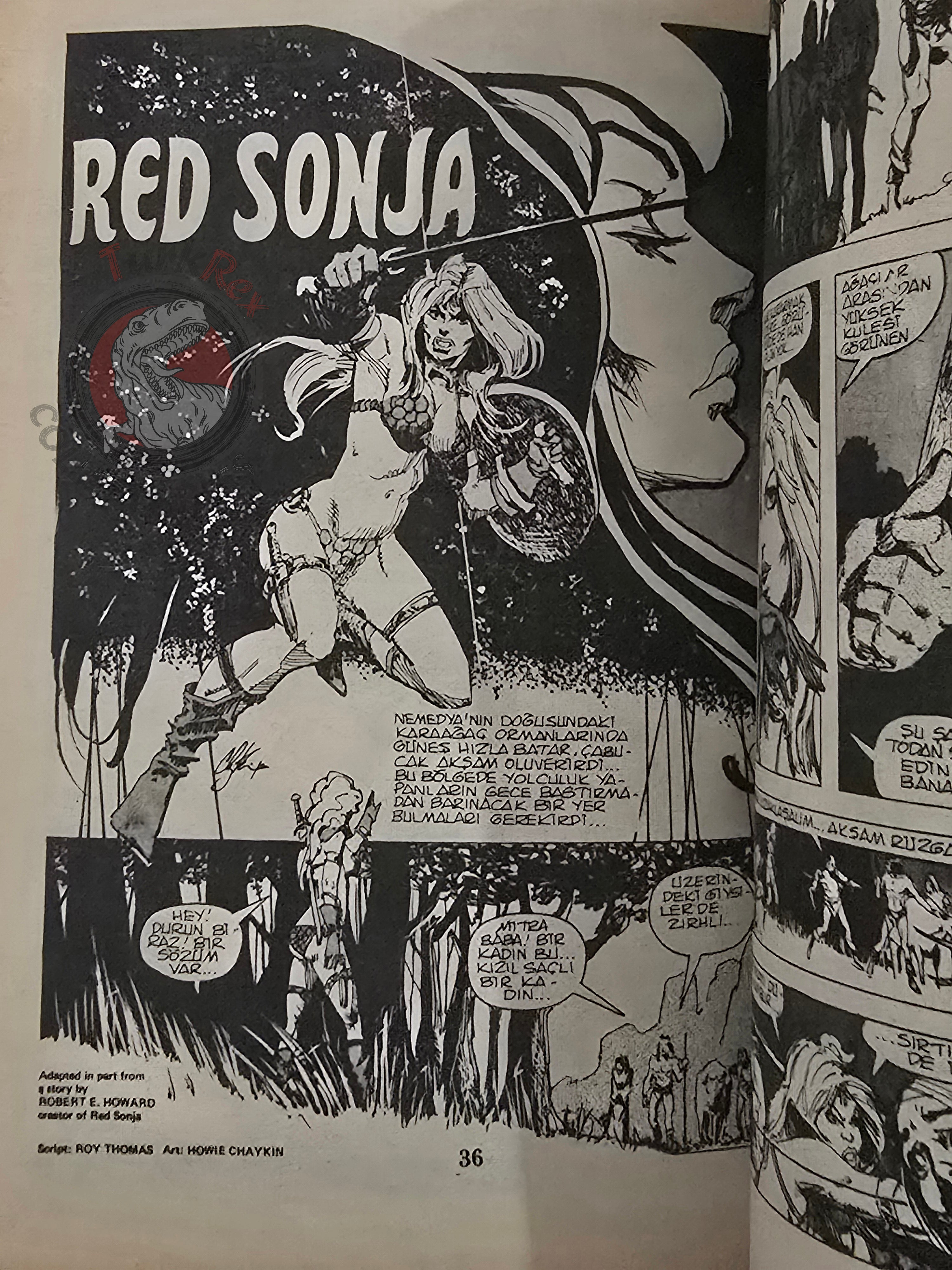 Red Sonja #1 1983 Turkish Comic Turkey Conan the Barbarian #24 #3 #78