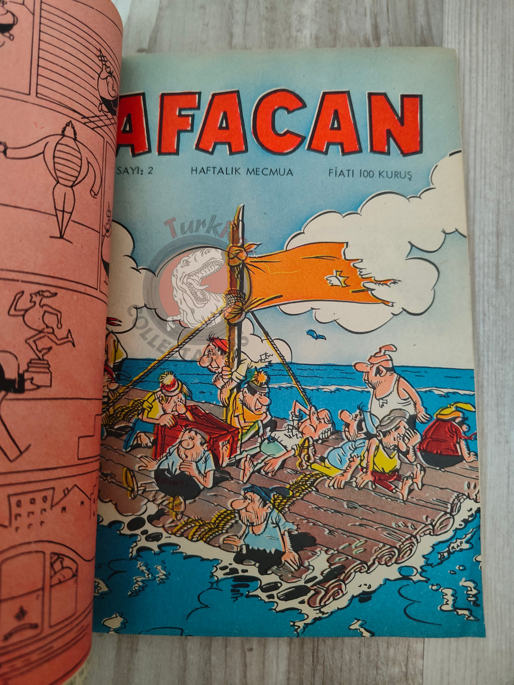 Le Vieux Nick et Barbe-Noire - Dans la gueule du dragon 1970 Turkish Comic Turkey