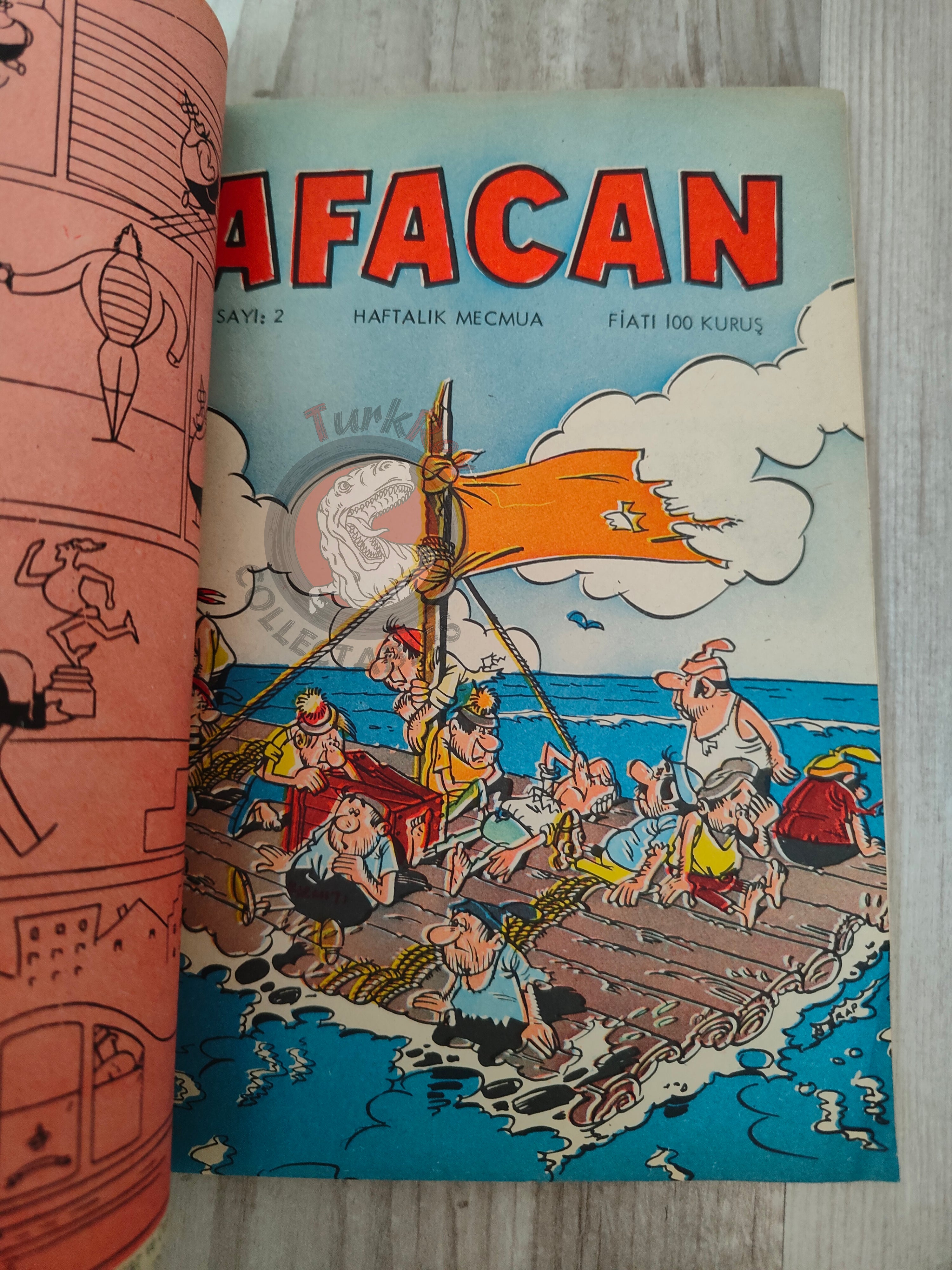 Le Vieux Nick et Barbe-Noire - Dans la gueule du dragon 1970 Turkish Comic Turkey