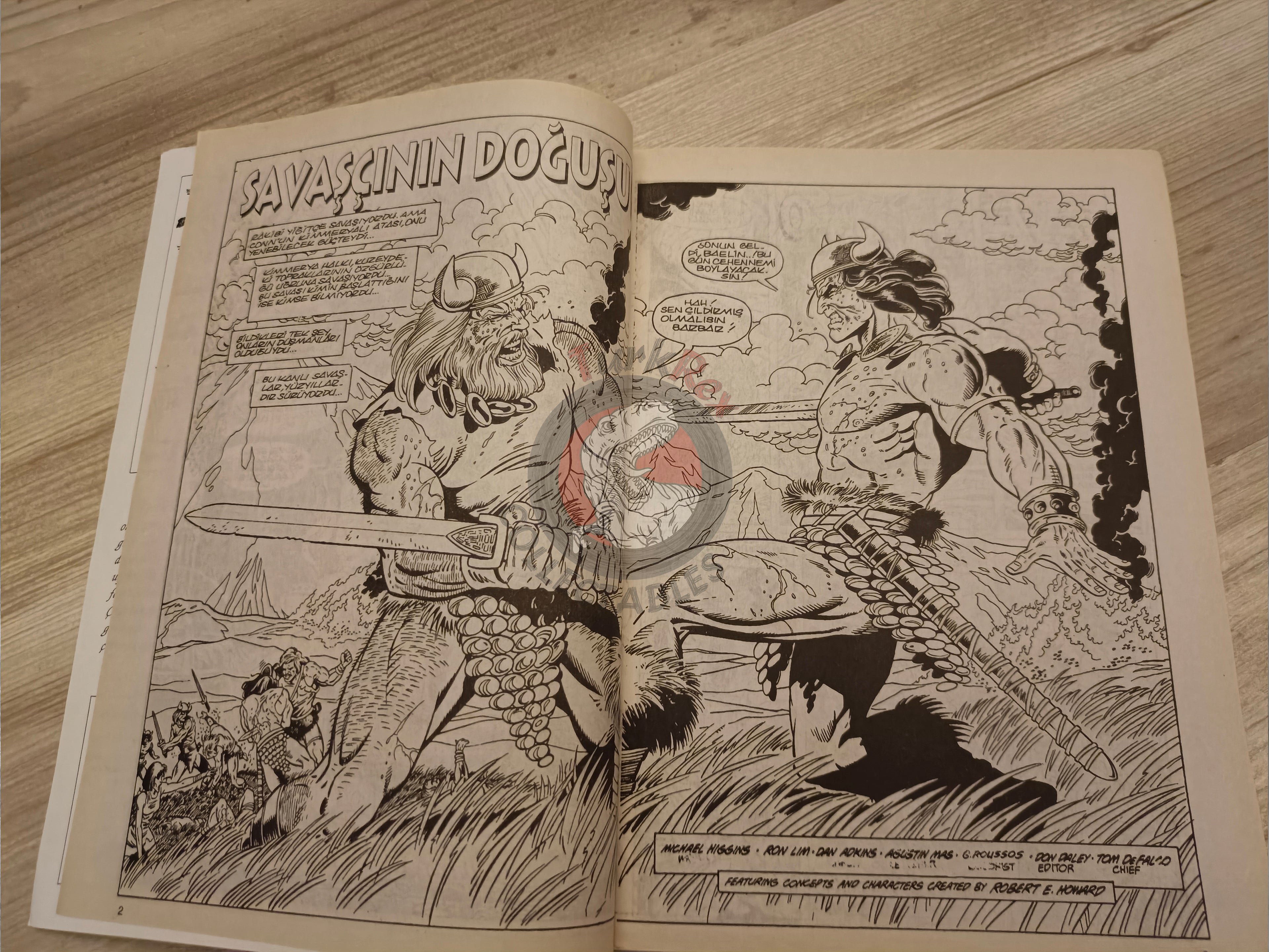 Kral Conan #24 The Barbarian #232 #233 #234 Turkish Comic Turkey SSOC #139