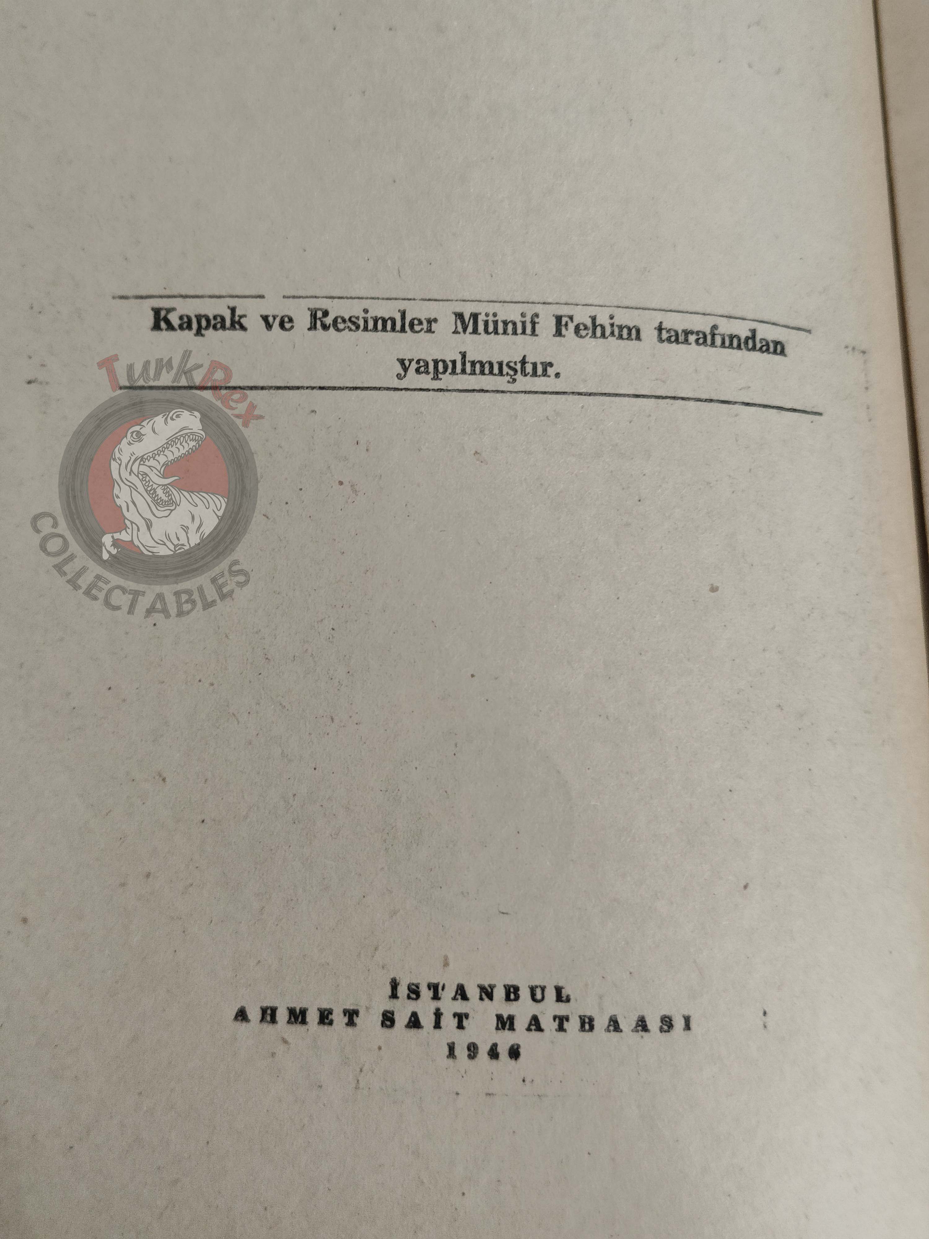 Rabindranath Tagore – Hungry Stones 1946 1st Turkish Book Turkey