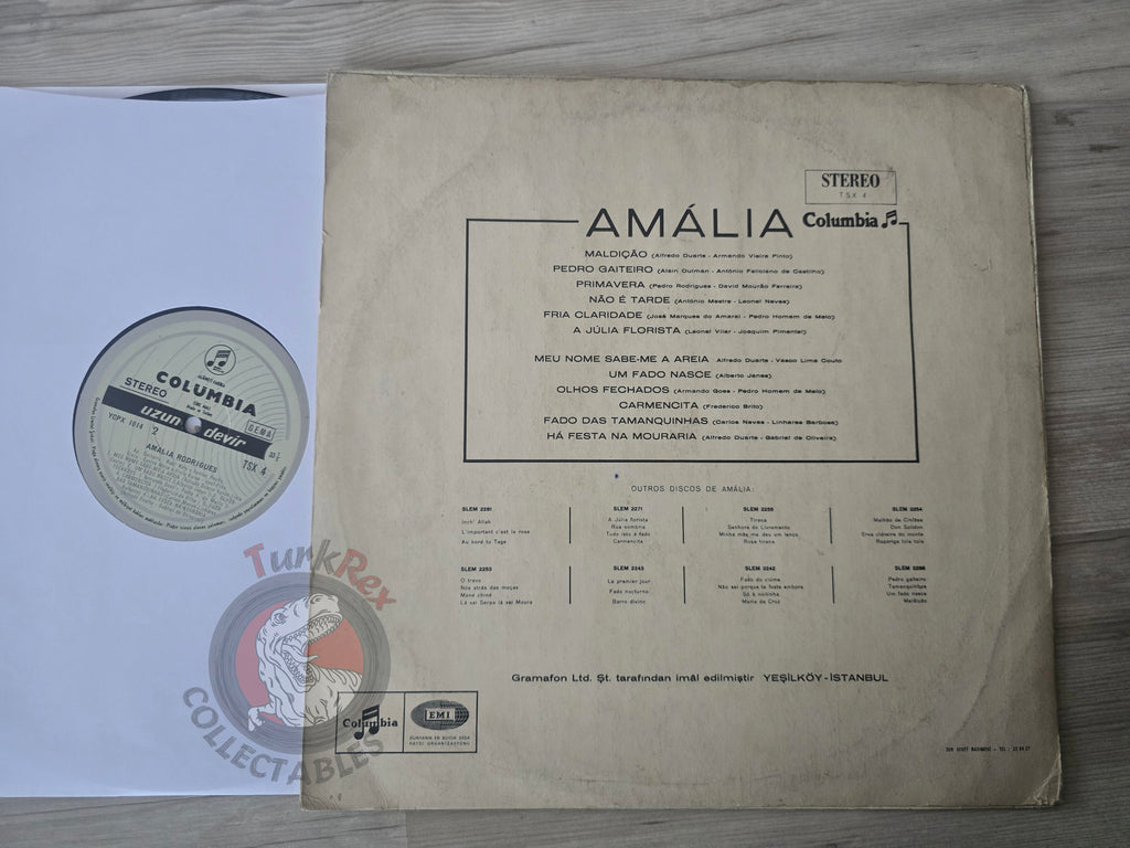 Amália Rodrigues – Fados 67 Turkish Pressing Vinyl Turkey Edition