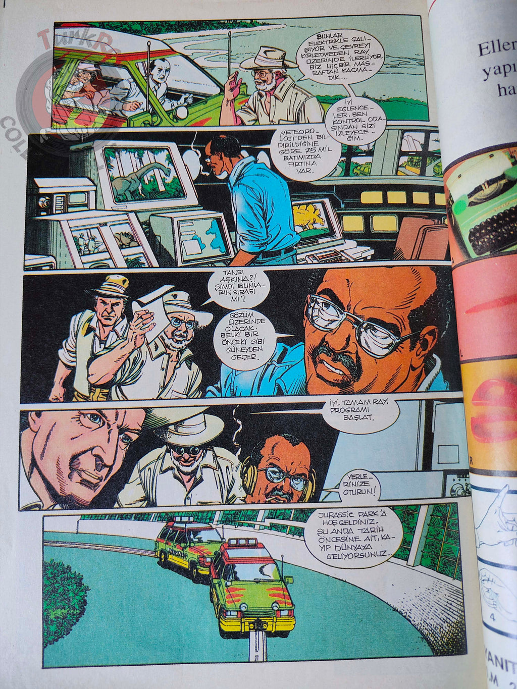 Jurassic Park #6 Turkish Edition Comic Turkey Topps Spielberg