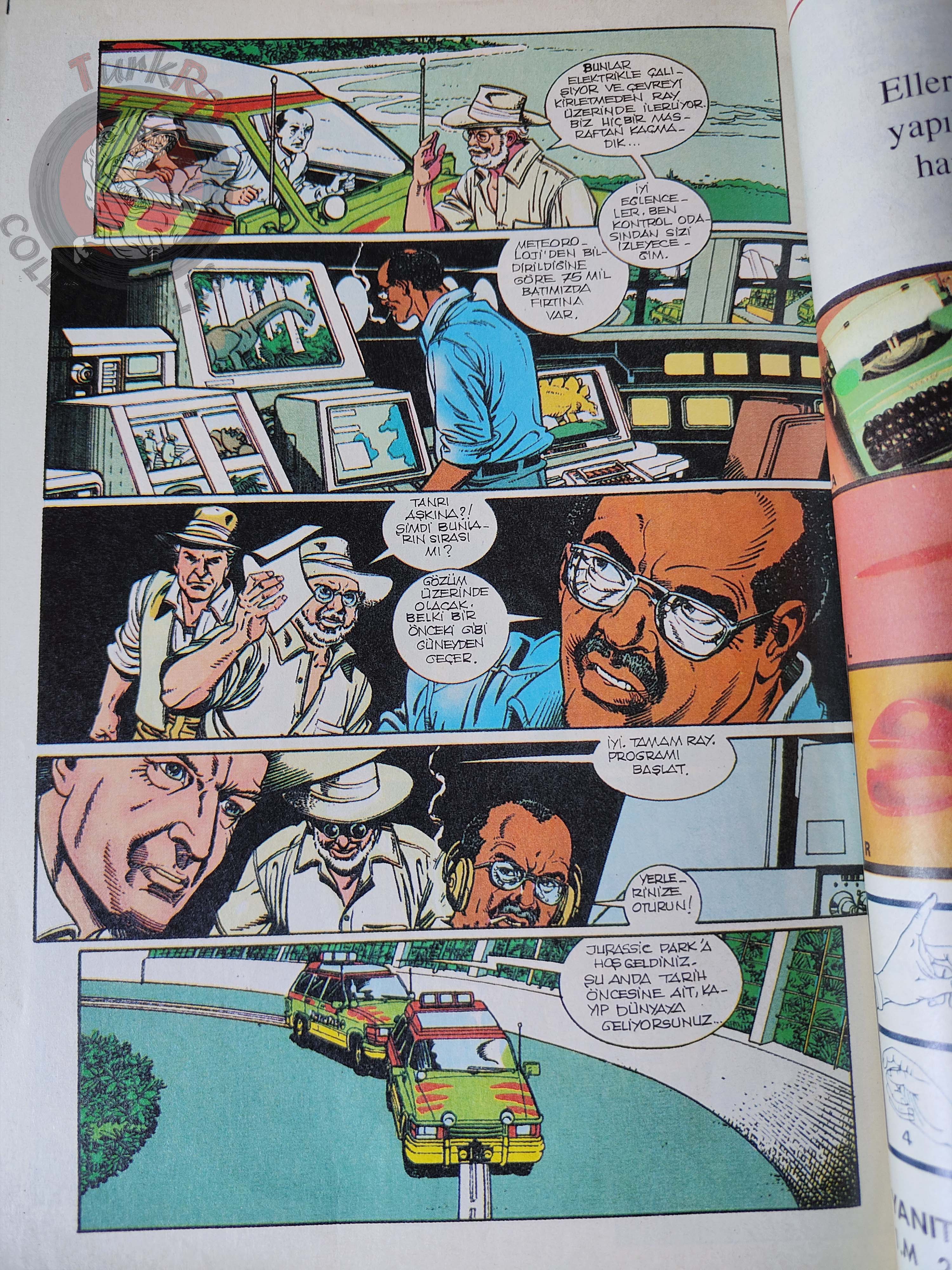 Jurassic Park #6 Turkish Edition Comic Turkey Topps Spielberg