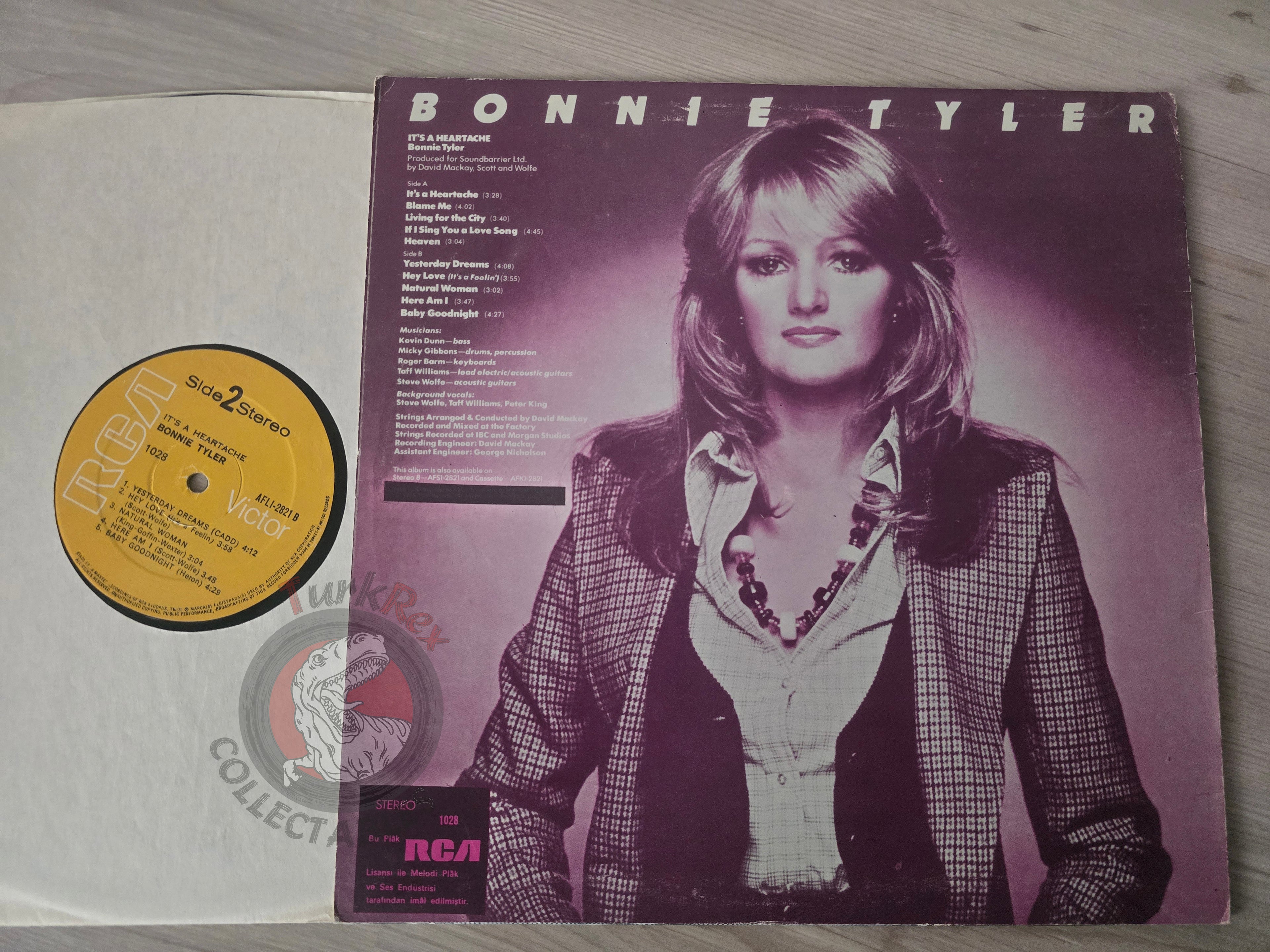 Bonnie Tyler – It's A Heartache Turkish Pressing Vinyl Turkey Edition