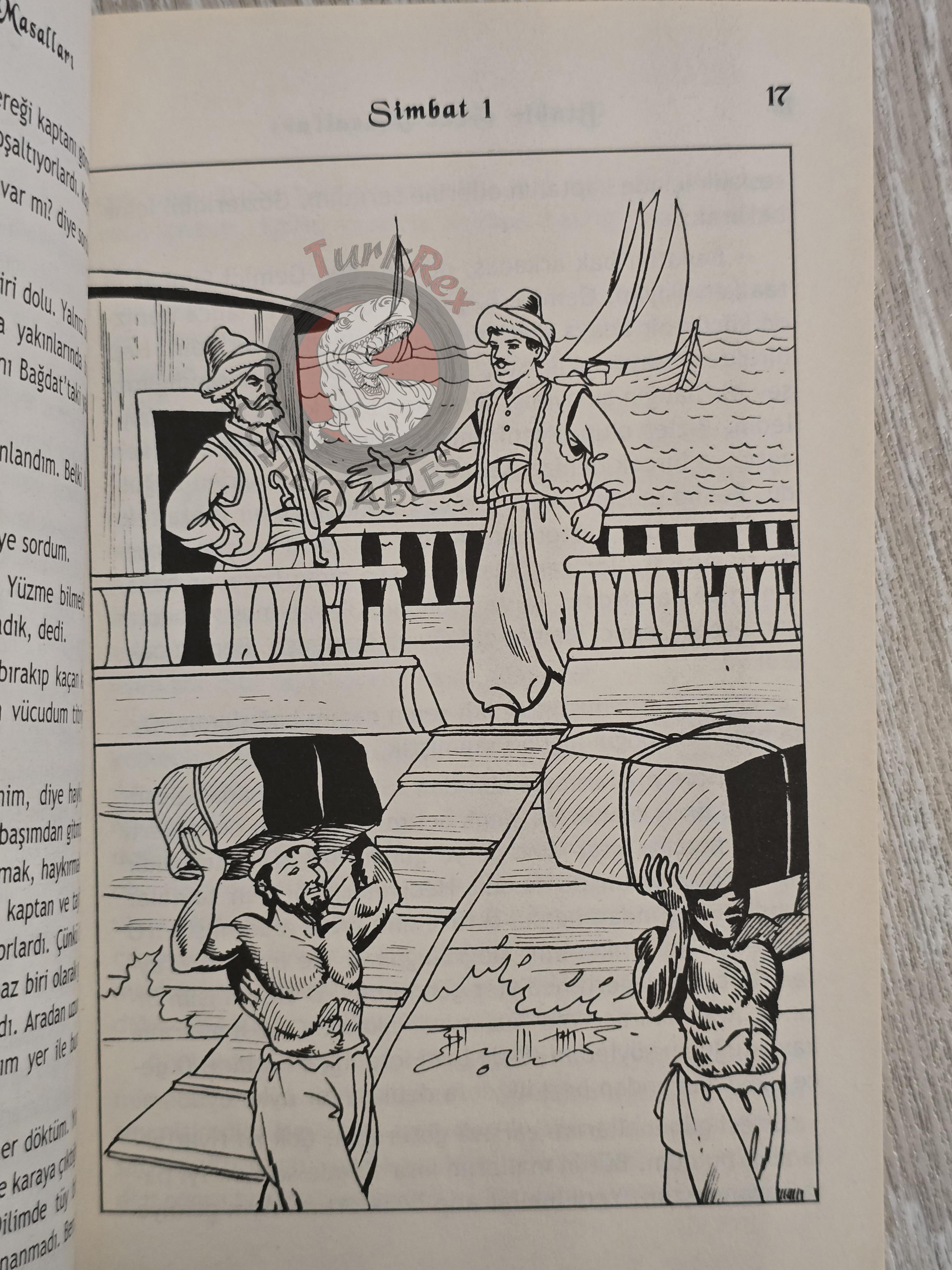 Sinbad the Sailor 2007 Turkish Book Turkey 1001 Nights Illustrated