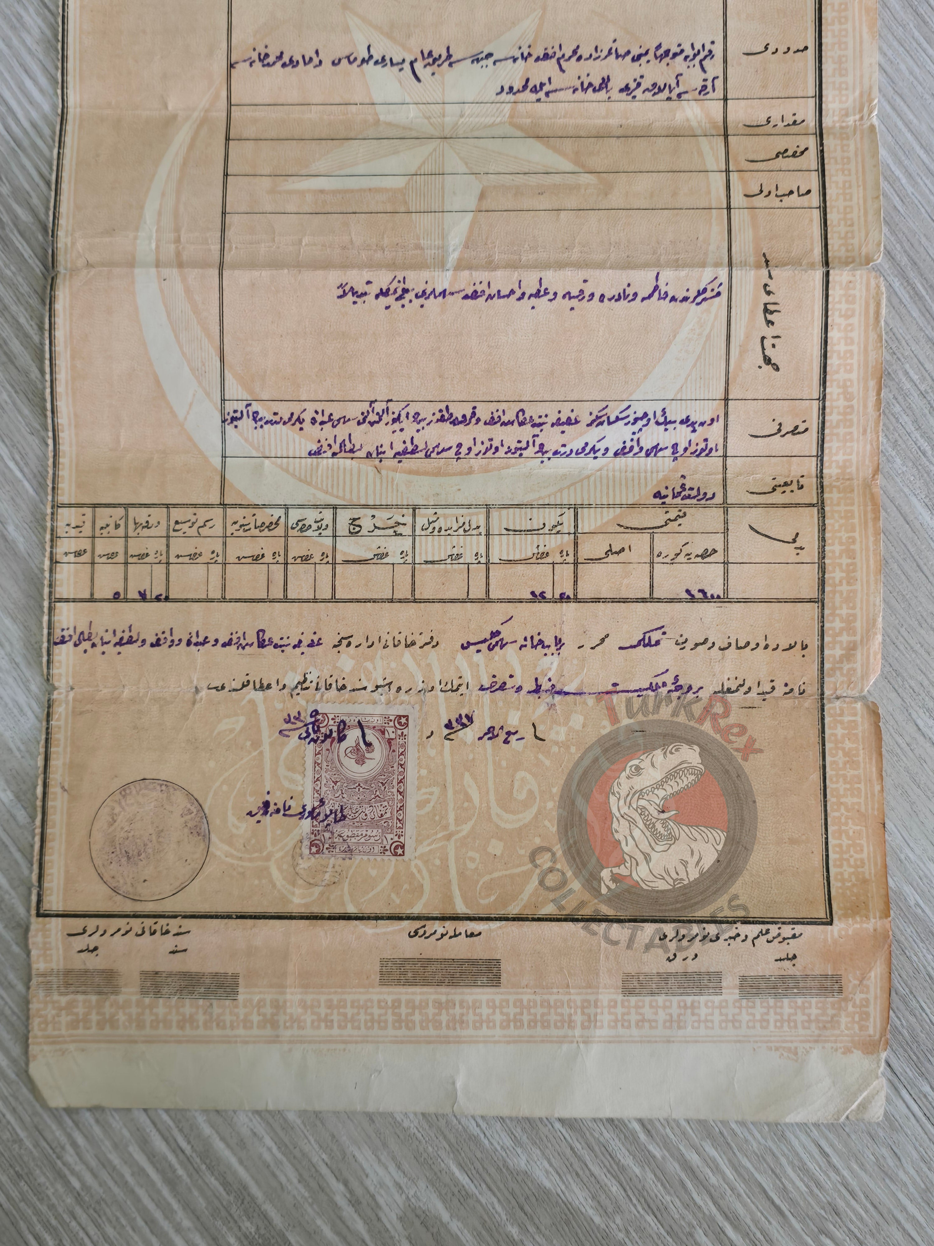 Ottoman 1919 Land Deed House in Kilis Ketenciyan Muslim Christian Citizen Title Deed