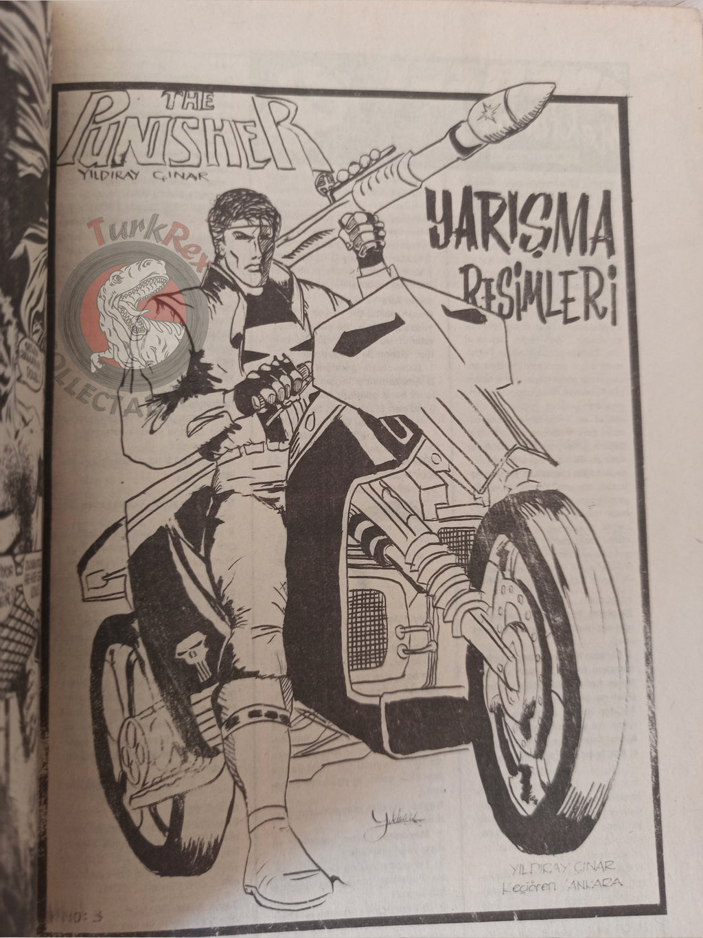 The Punisher #7 1992 Turkish Comic Turkey #1 1986 series Magazine