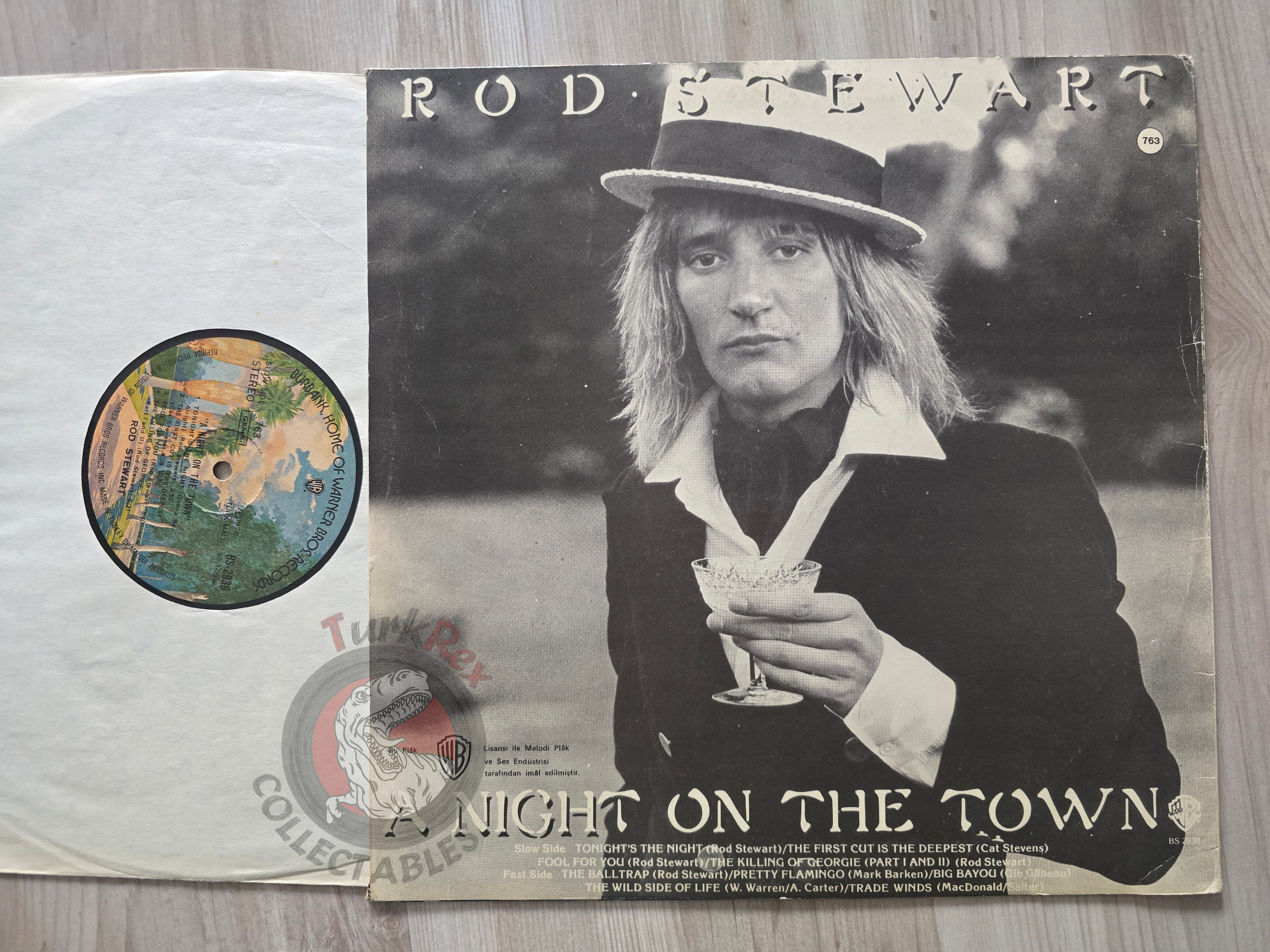 Rod Stewart – A Night On The Town Turkish Pressing Vinyl Turkey Edition