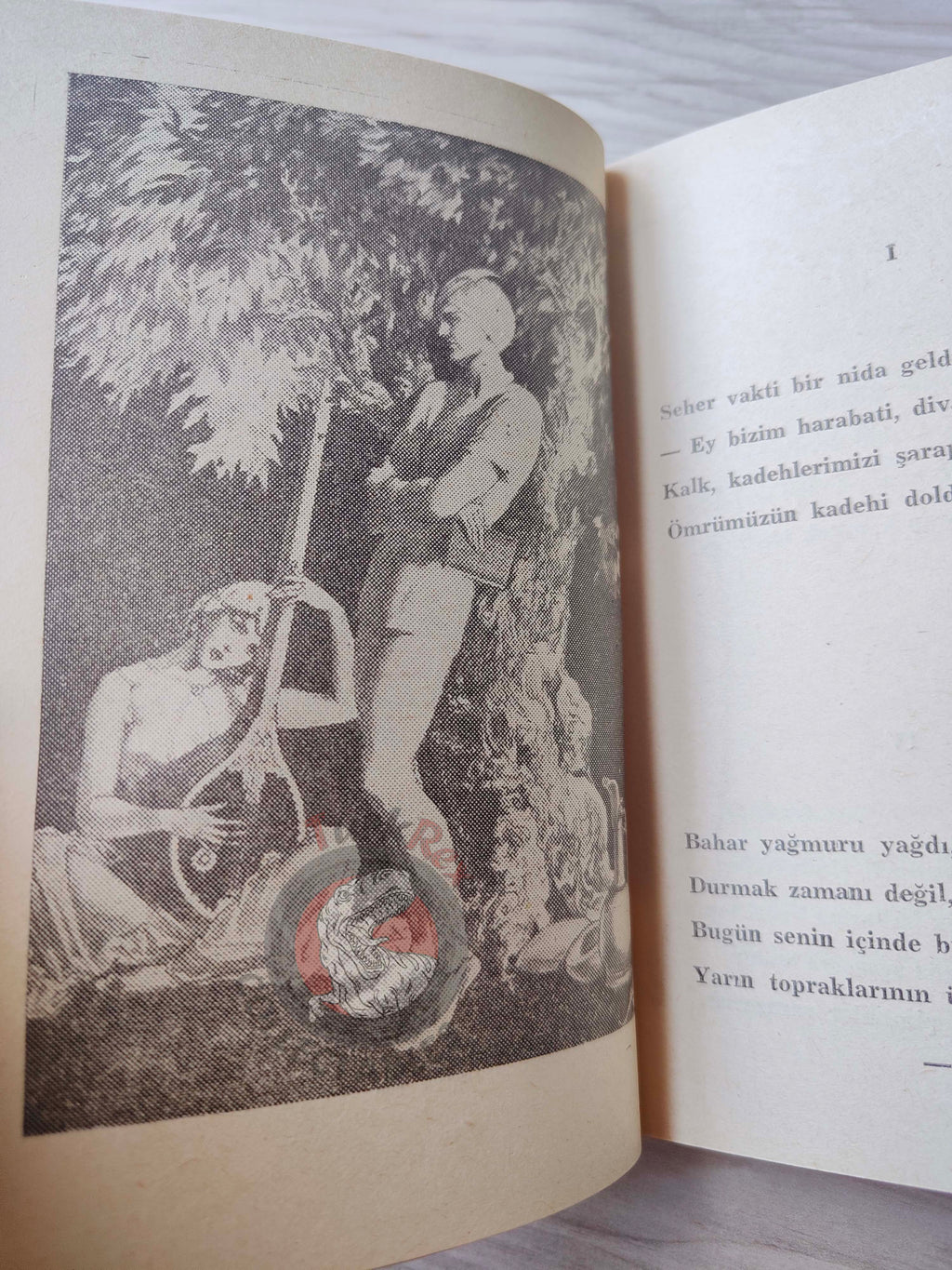 Rubaiyat of Omar Khayyam 1955 Illustrated Turkish Book Turkey