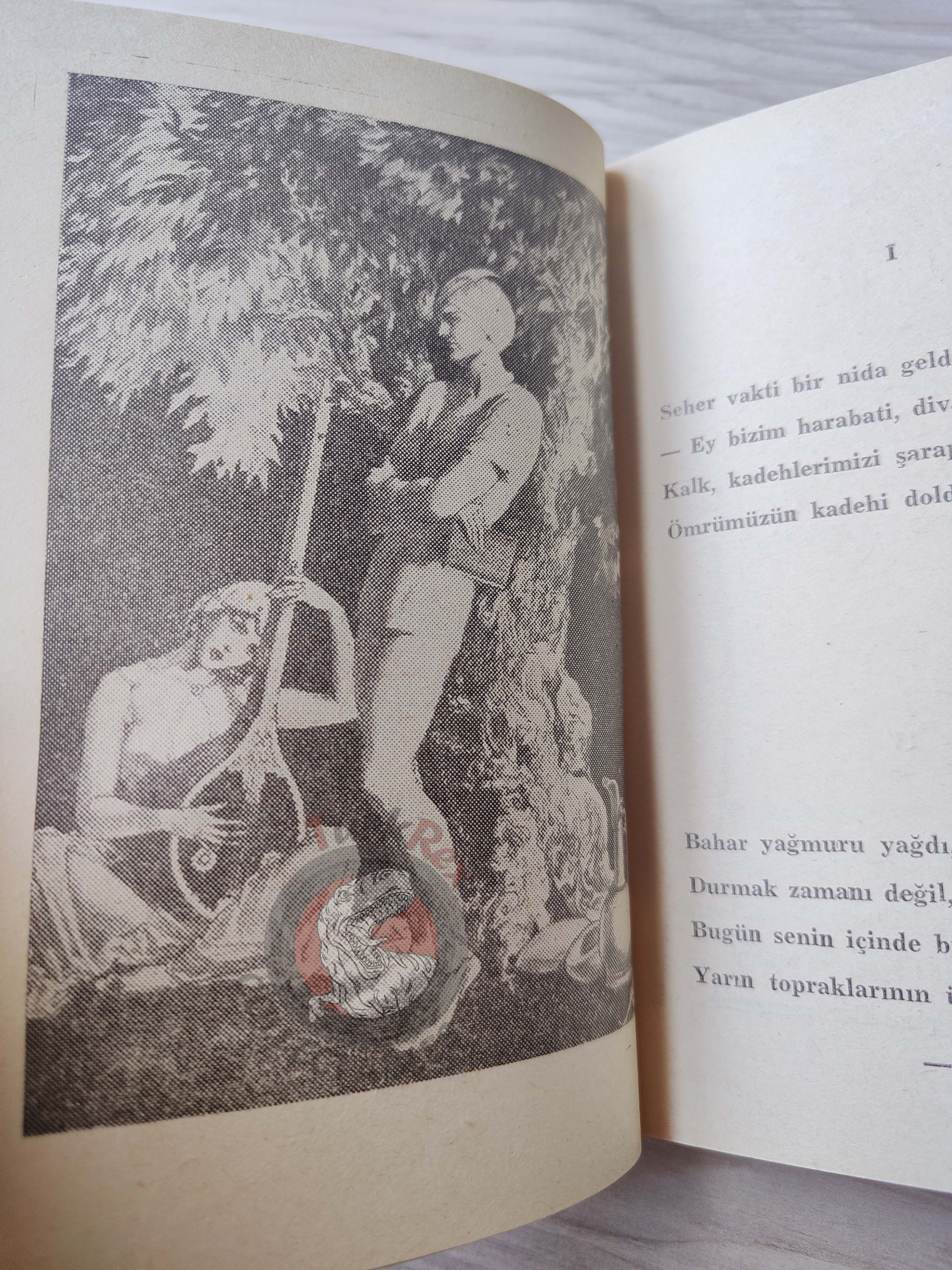 Rubaiyat of Omar Khayyam 1955 Illustrated Turkish Book Turkey