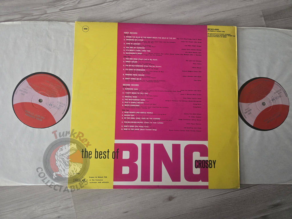 Bing Crosby – The Best Of Bing Turkish Pressing Vinyl Turkey Edition