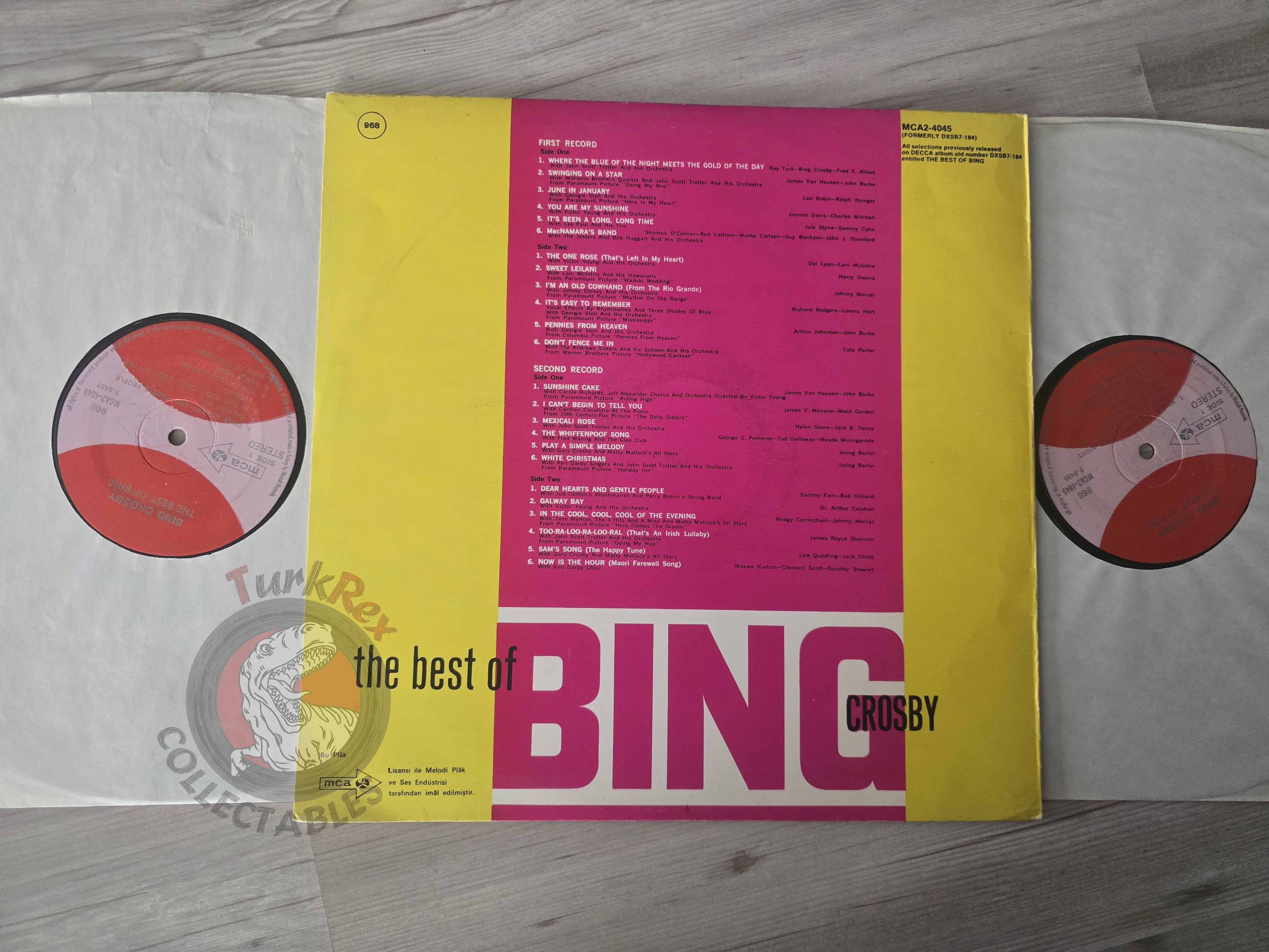 Bing Crosby – The Best Of Bing Turkish Pressing Vinyl Turkey Edition