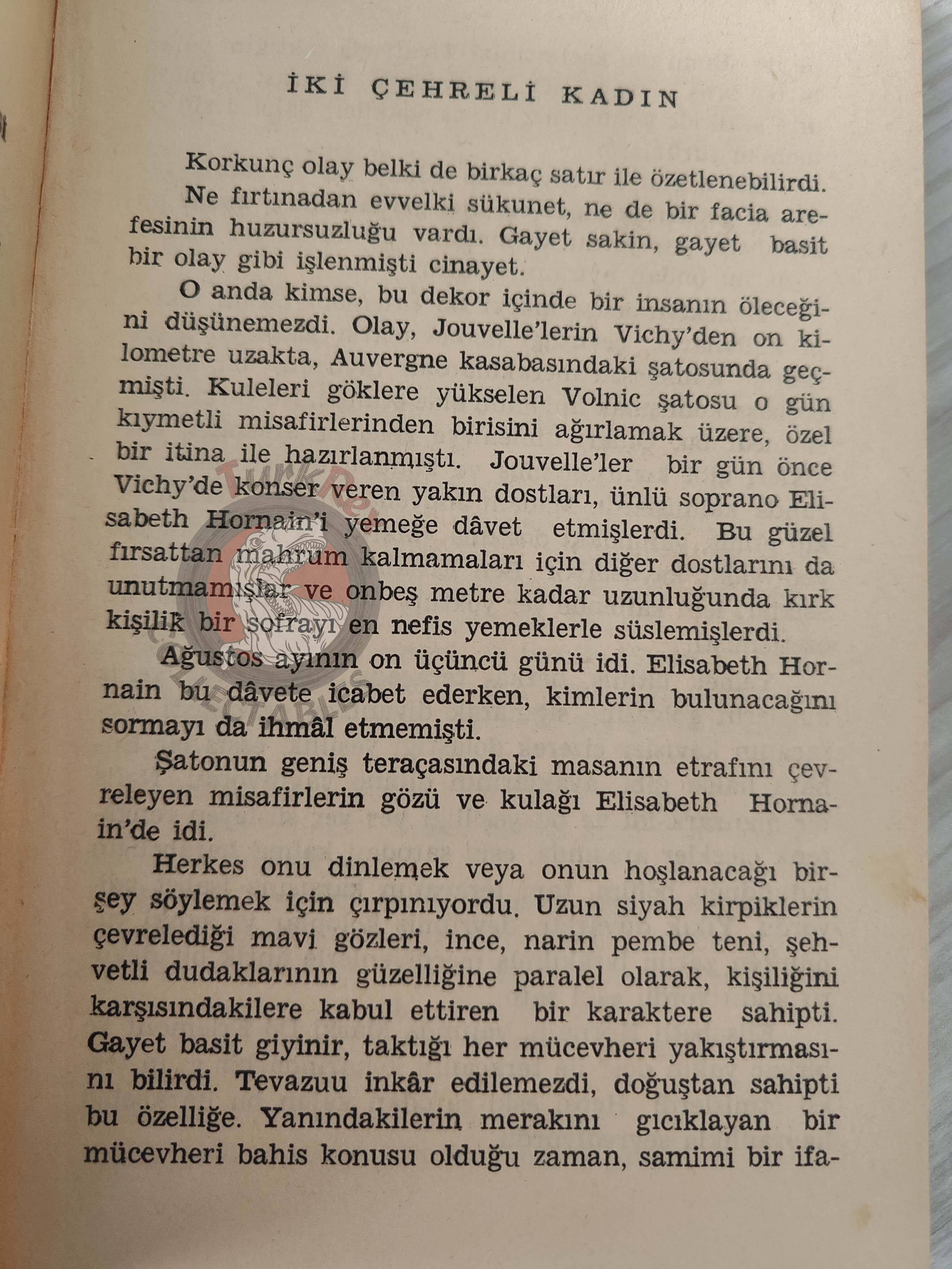 Arsène Lupin #3 La Femme aux deux sourires 1972 Turkish Book Turkey Maurice Leblanc