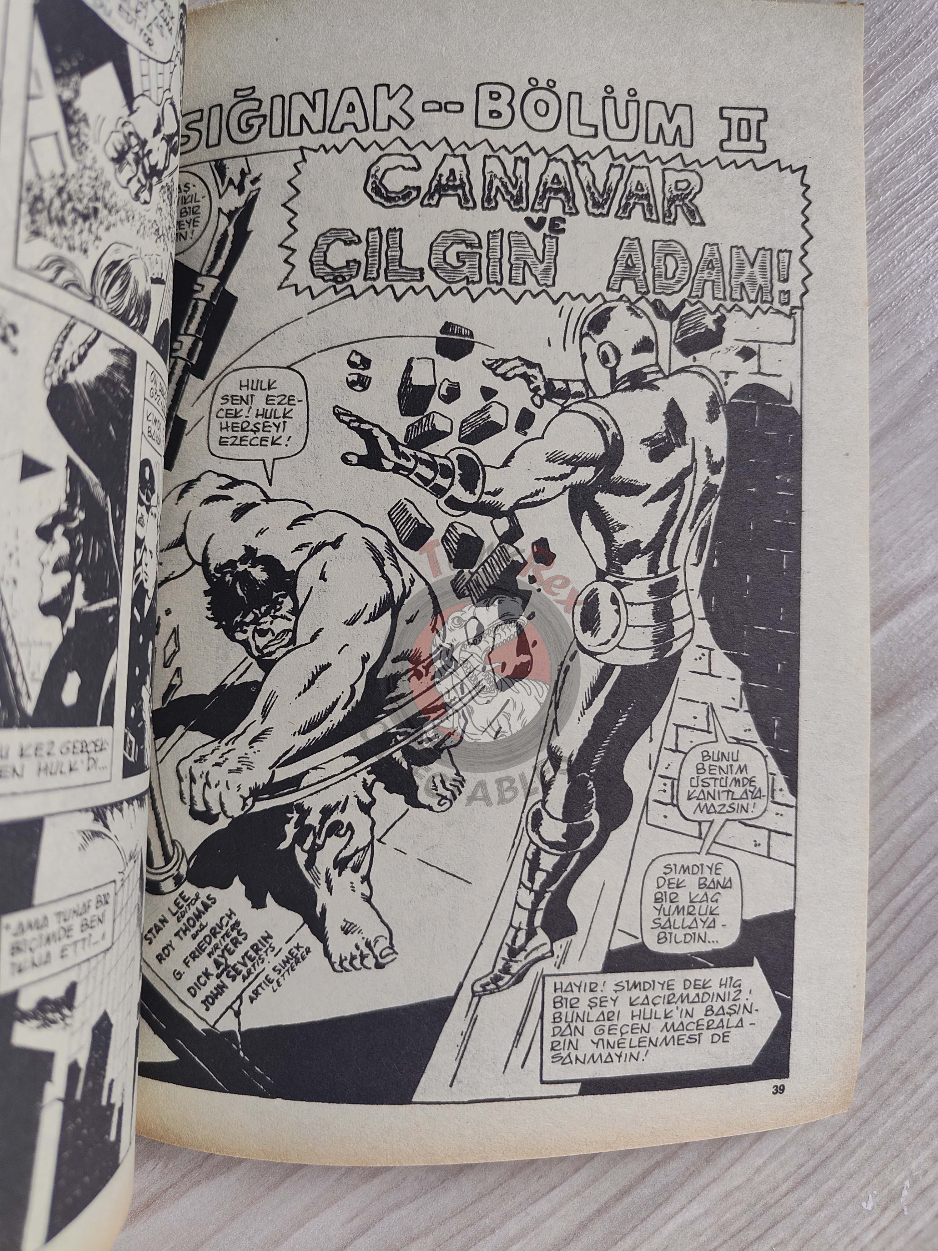 Hulk #4 1987 Turkish Comic Turkey cover #16
