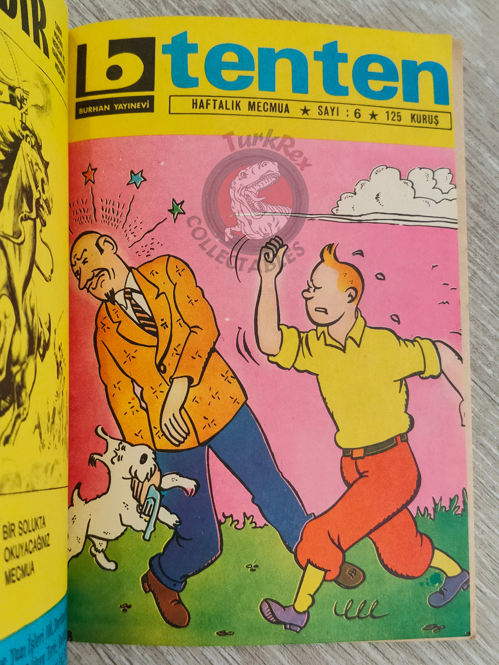 Tintin – The Blue Lotus 1972 Turkish Edition Comic Turkey