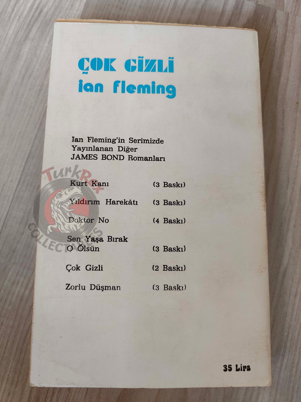 James Bond - For Your Eyes Only 1978 Turkish Book Turkey Ian Fleming Martyn Bates