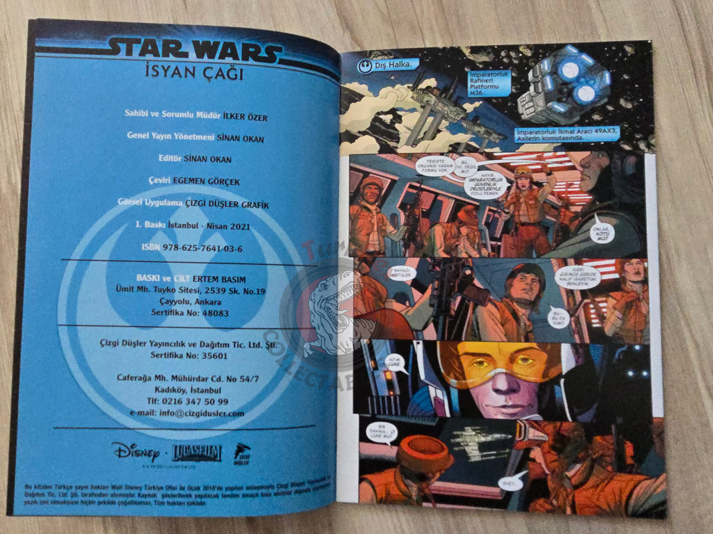 Star Wars - Age of Rebellion: Luke Skywalker #1 Turkish Comic Turkey