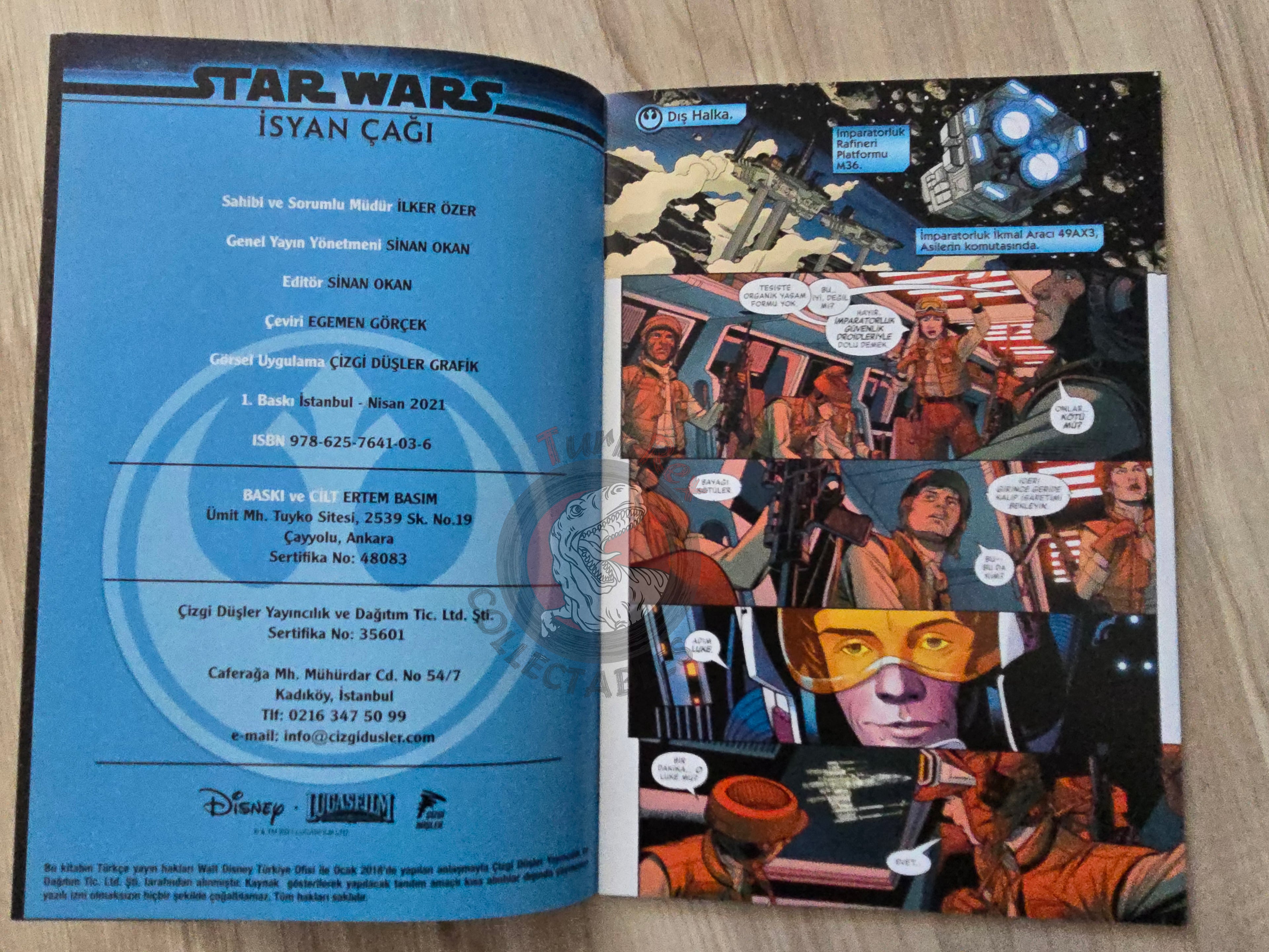 Star Wars - Age of Rebellion: Luke Skywalker #1 Turkish Comic Turkey