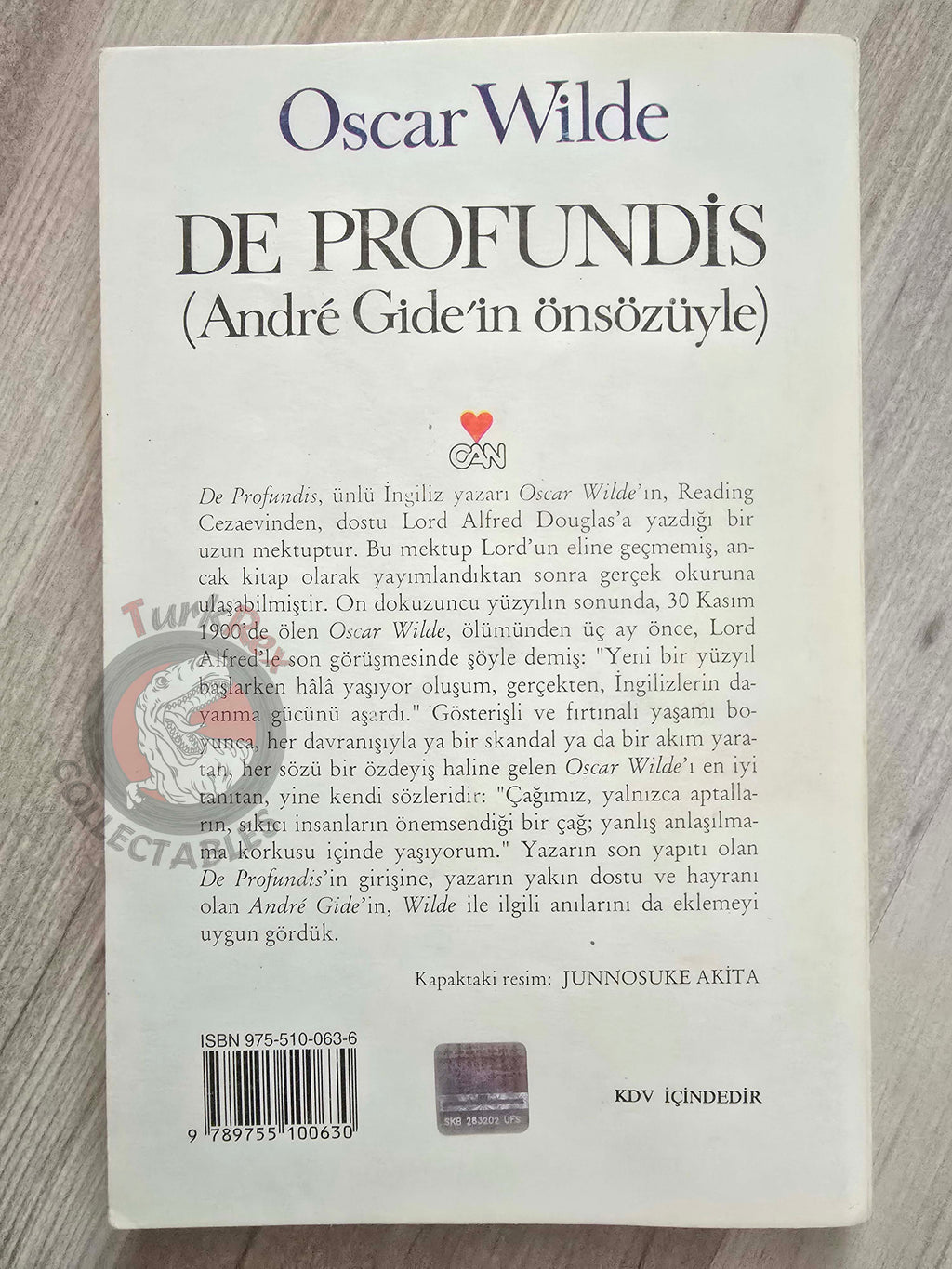Oscar Wilde – De Profundis 1997 Turkish Book Turkey