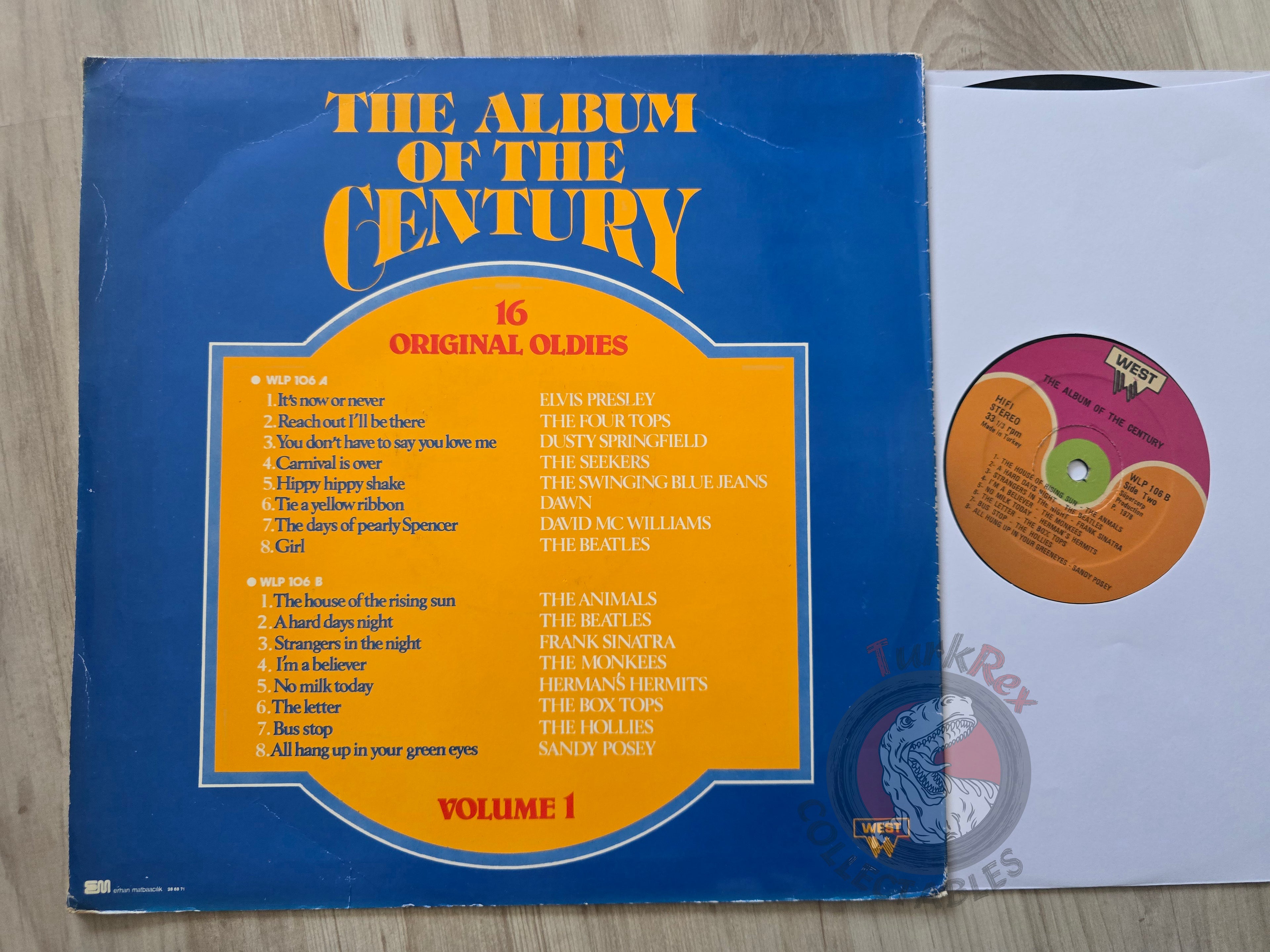 Various – The Album Of The Century Dancing Turkish Pressing Vinyl Turkey Edition