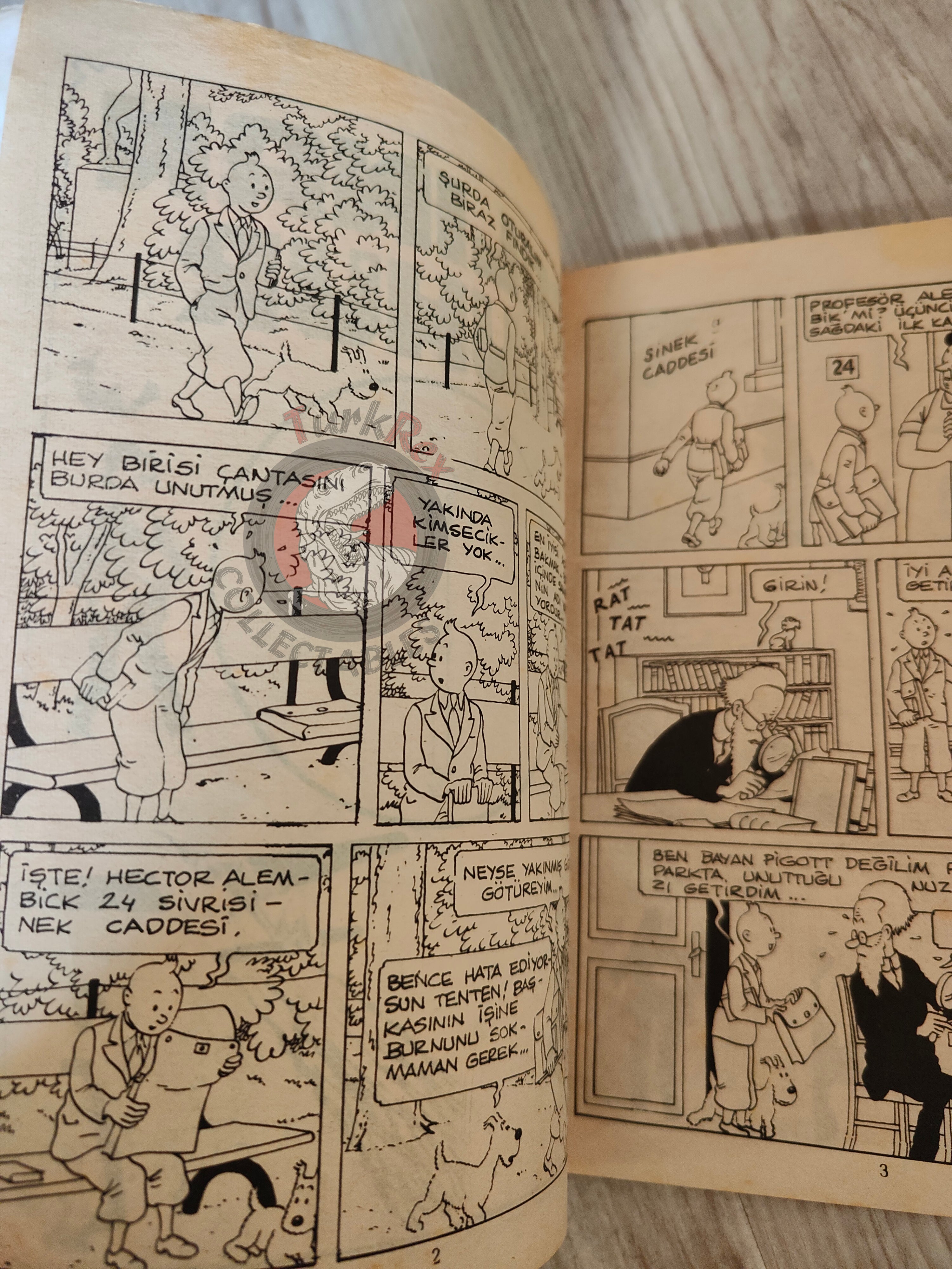Tintin – King Ottokar’s Sceptre 1980s Turkish Edition Comic Turkey A