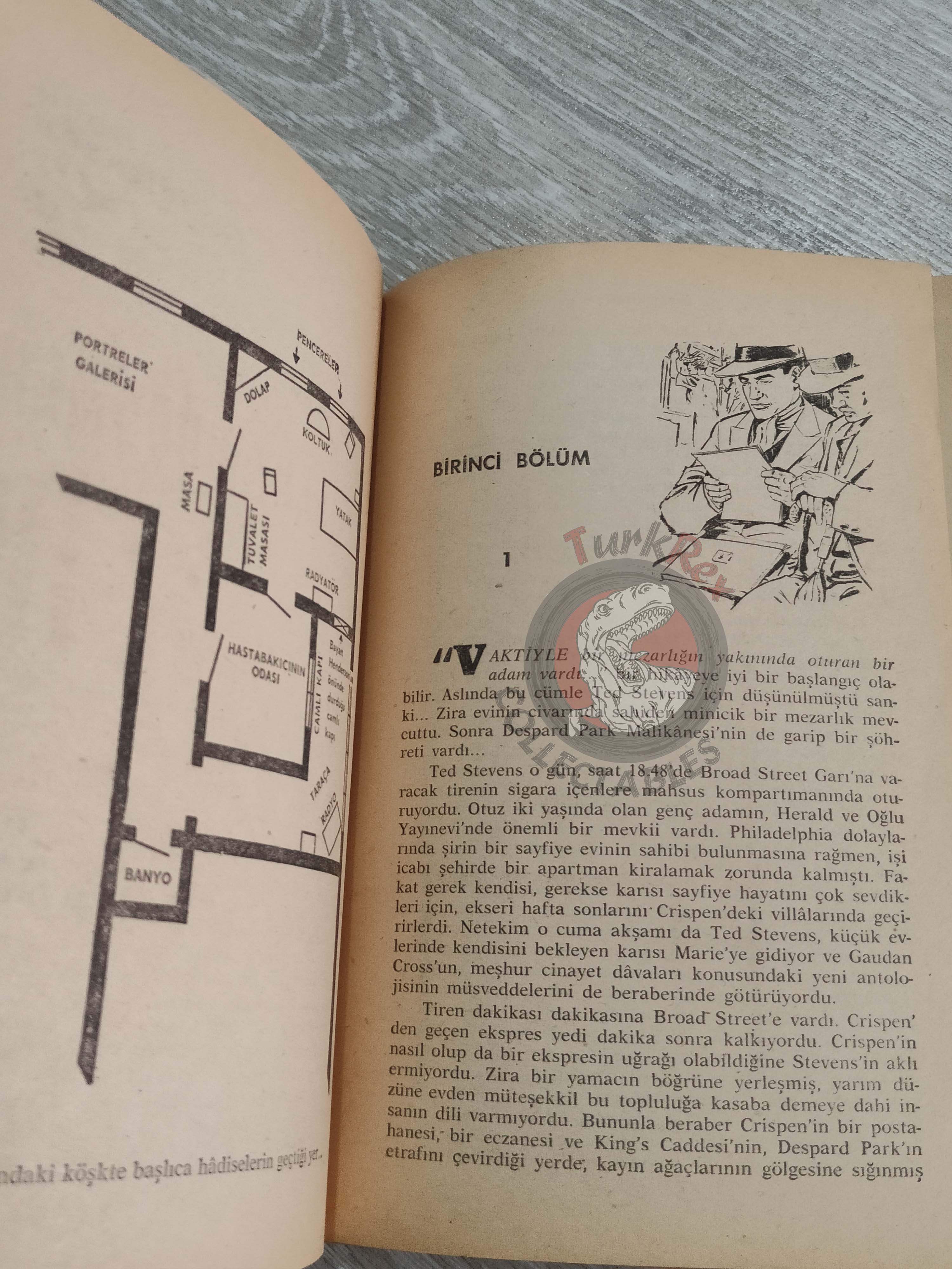 John Dickson Carr – The Burning Court 1963 1st Turkish Book Turkey