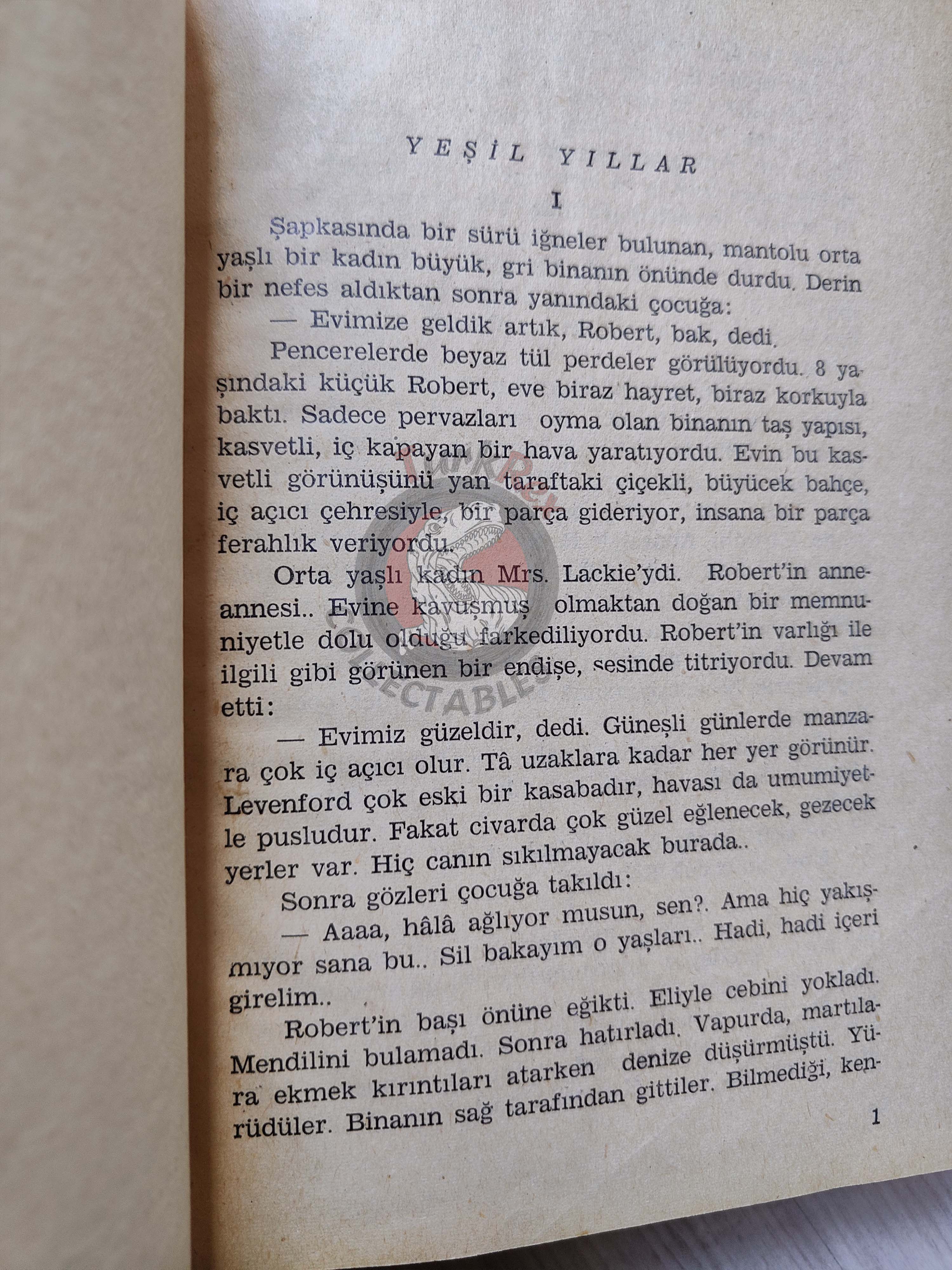 A. J. Cronin – The Green Years 1963 HC/DJ 1st Turkish Book Turkey