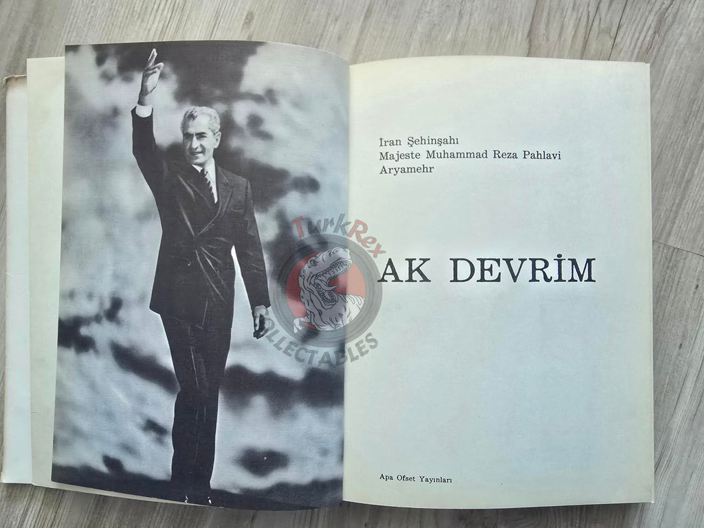 Mohammad Reza Pahlavi – The White Revolution 1968 HC Turkish Book Iran Persia Middle East